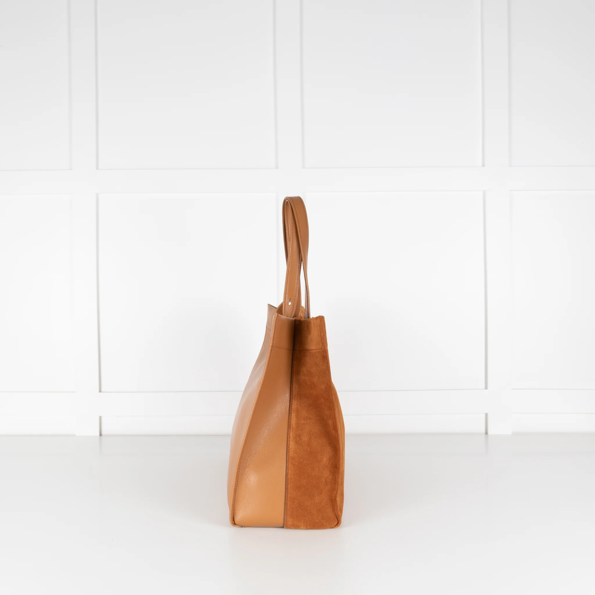 Anya Hindmarch Tan Suede Mortimer Large Tote - Image 4