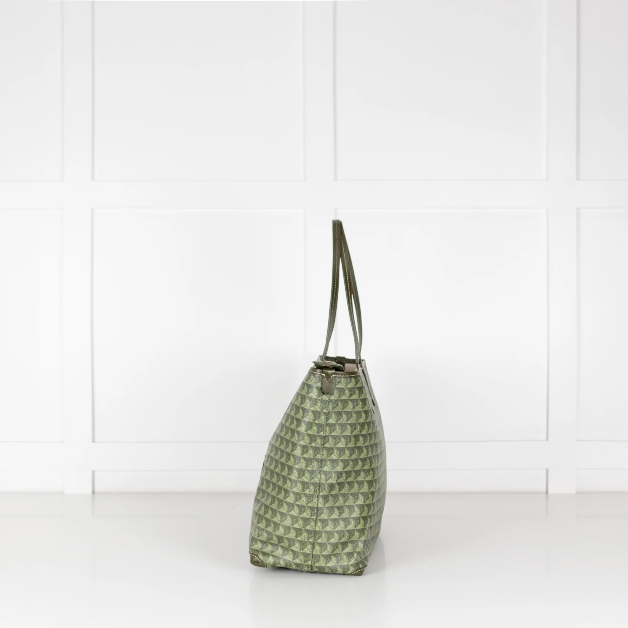Anya Hindmarch Khaki Large I'm A Plastic Bag - Image 3