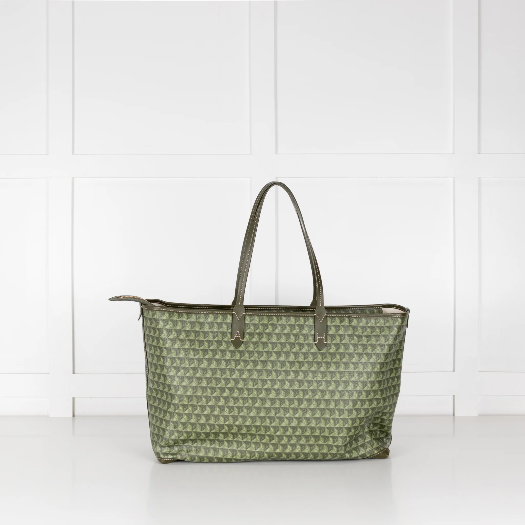 Anya Hindmarch Khaki Large I'm A Plastic Bag - Image 4