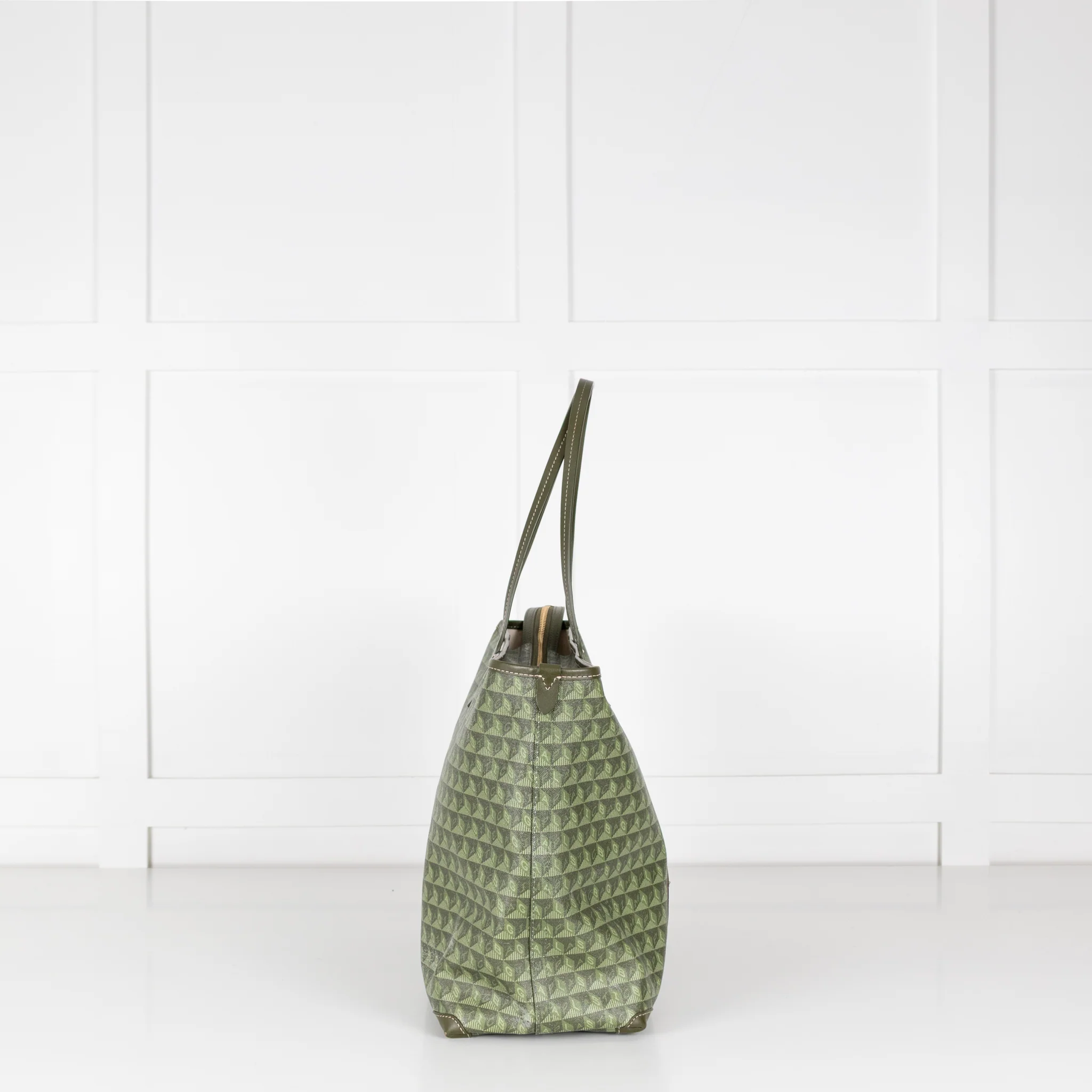 Anya Hindmarch Khaki Large I'm A Plastic Bag - Image 5