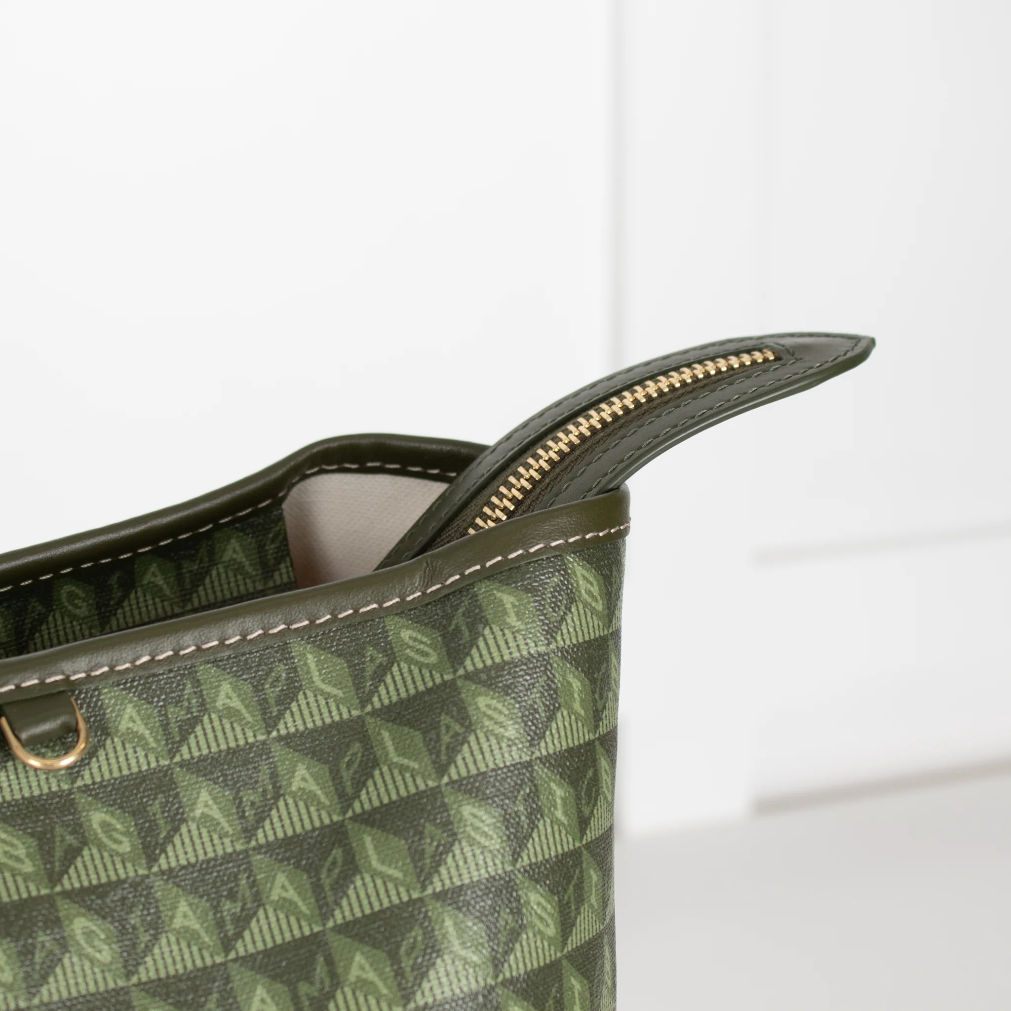Anya Hindmarch Khaki Large I'm A Plastic Bag - Image 9