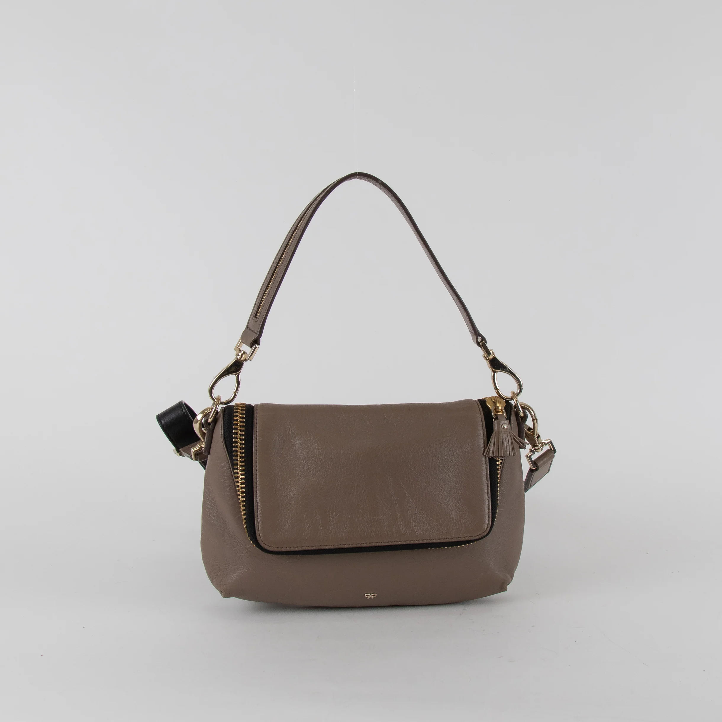 Anya Hindmarch Taupe Brown Vere Crossbody Bag