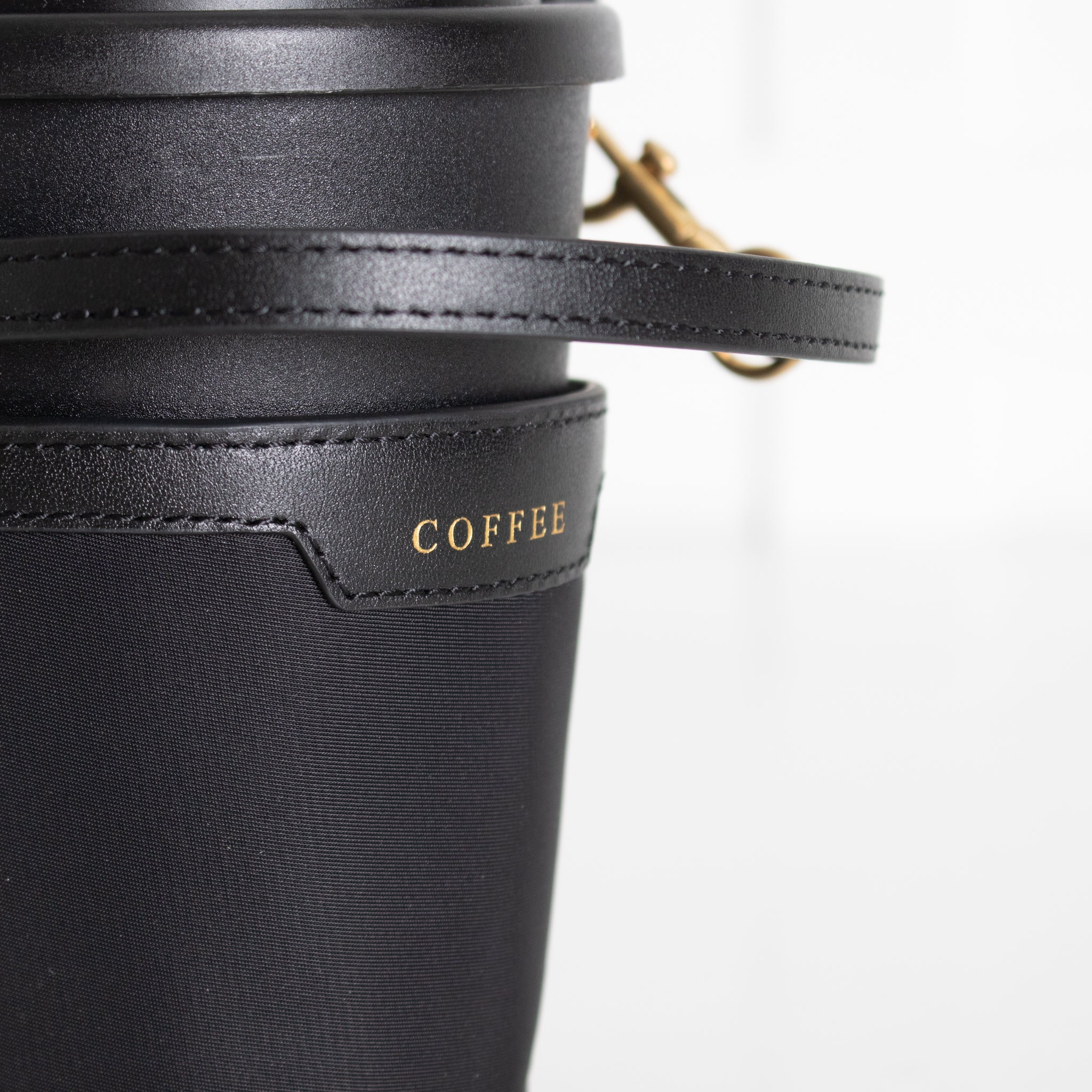 Anya Hindmarch Leather-trimmed Recycled Nylon Cup Holder And Travel Mug - Image 10