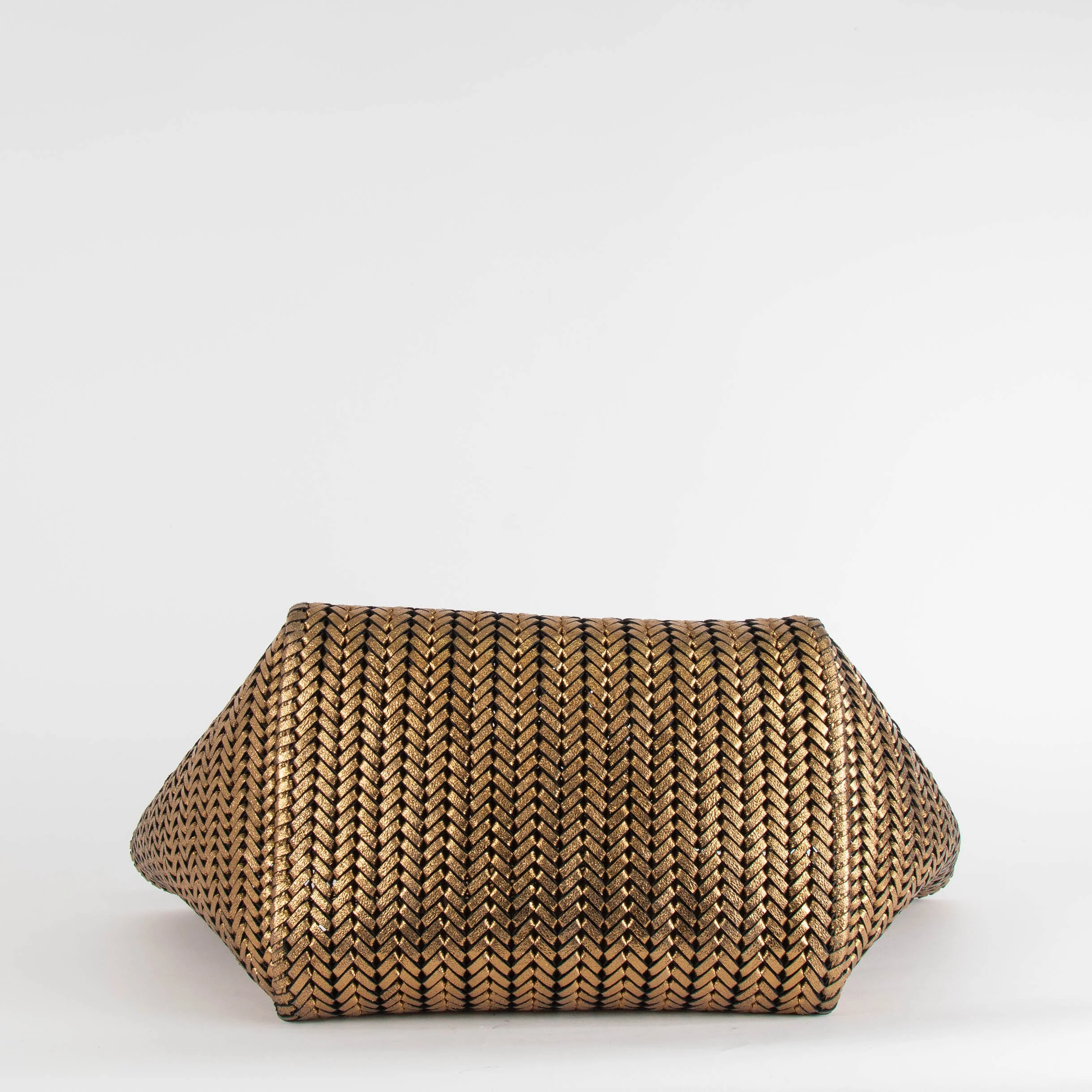 Anya Hindmarch Neeson Square Metallic Bronze Tote - Image 5