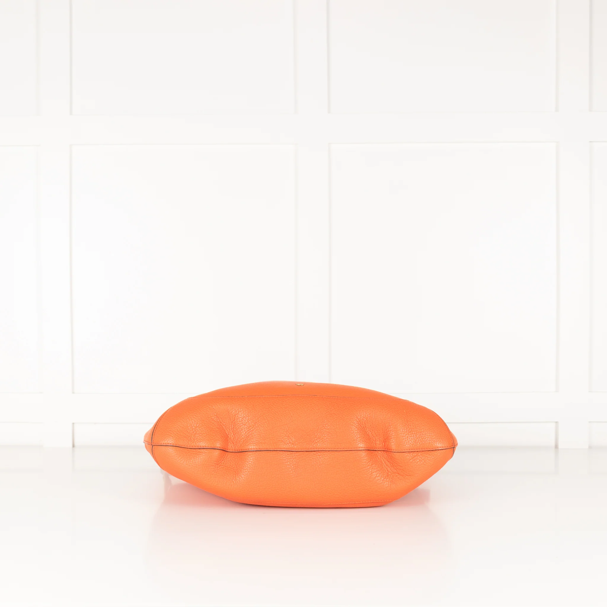 Anya Hindmarch Orange Shoulder Bag with Burgundy Strap - Image 7