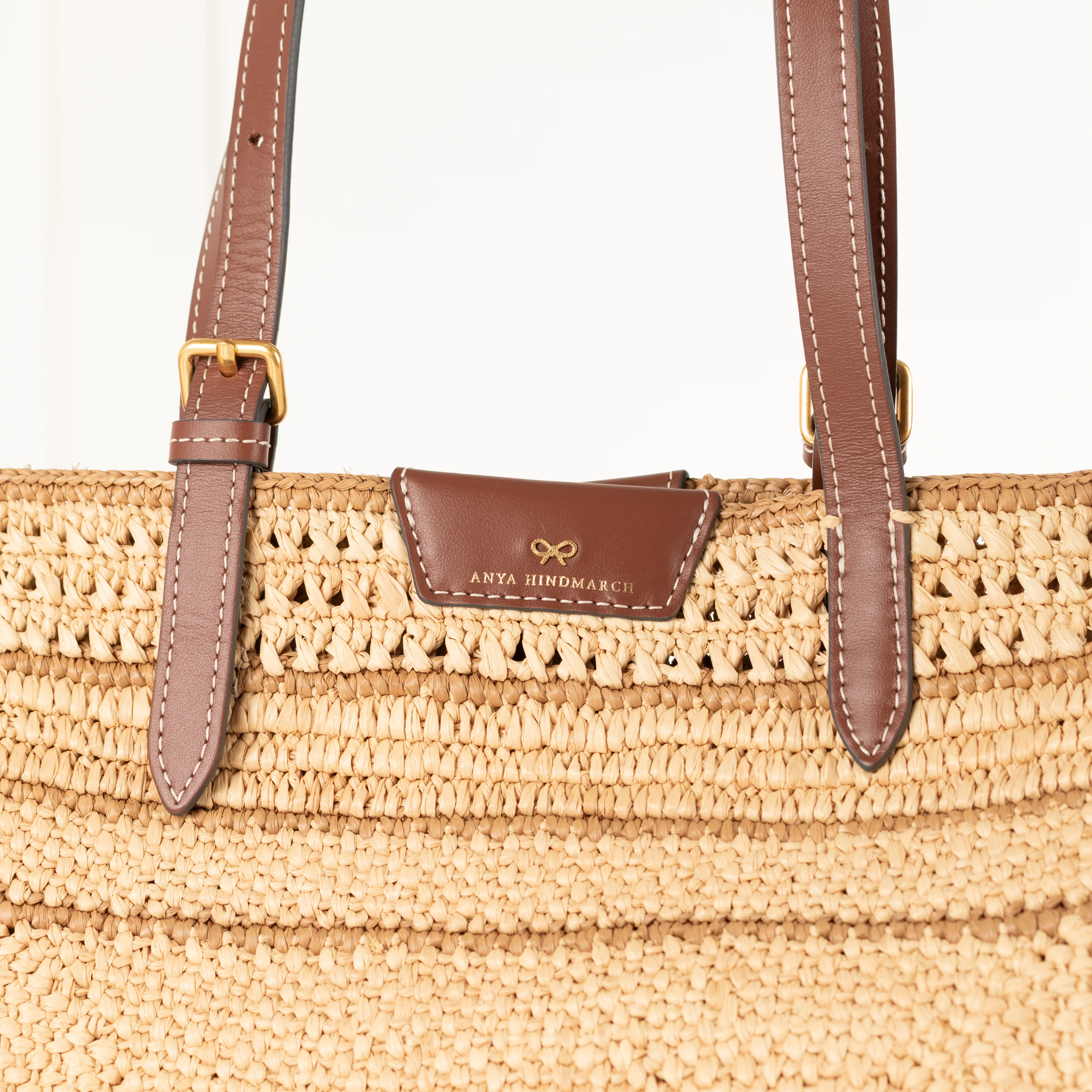 Anya Hindmarch Raffia Bow Tote - Image 12