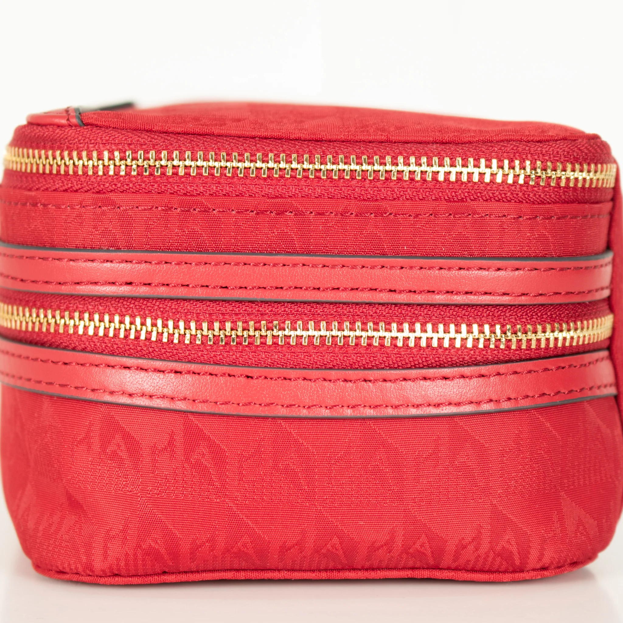 Anya Hindmarch Red Double Nylon Makeup Bag - Image 9