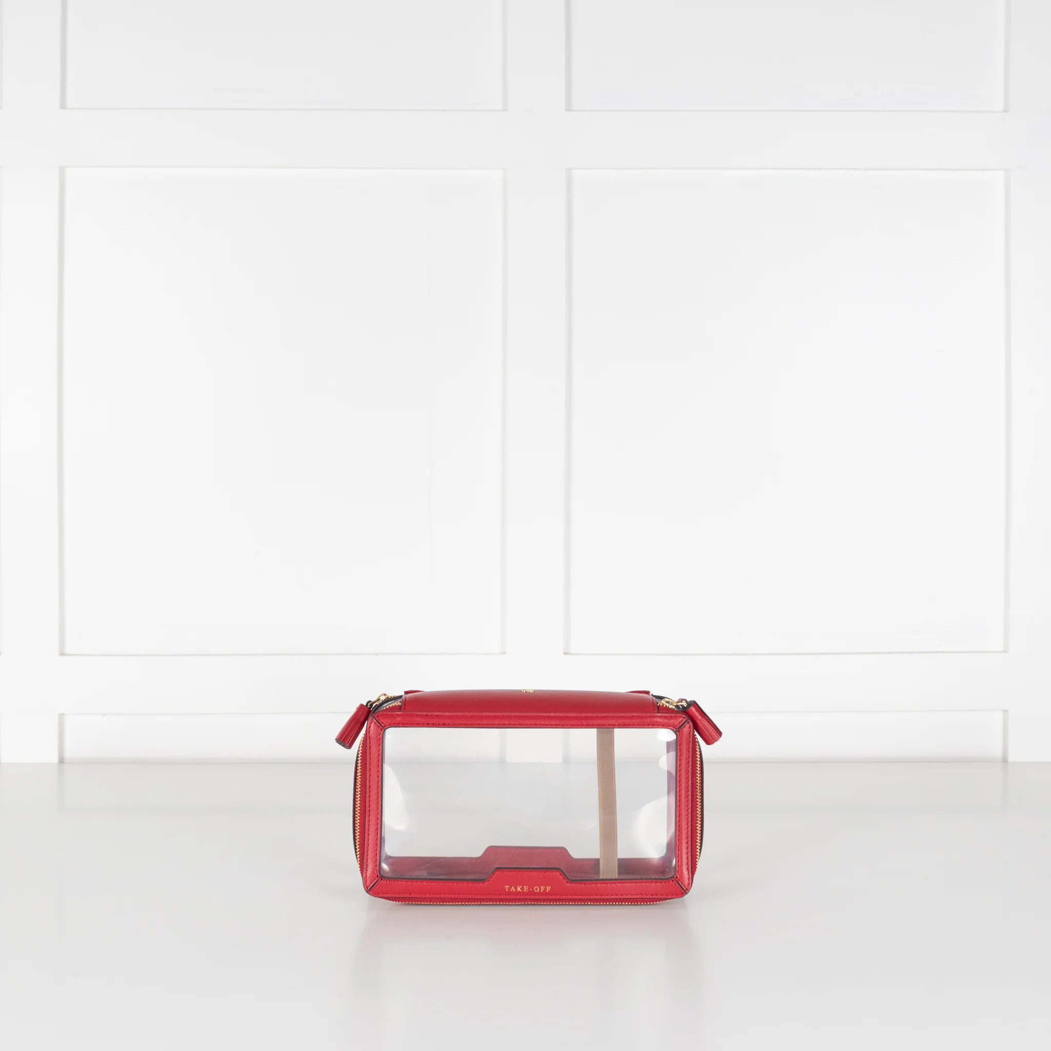 Anya Hindmarch Red Touch Down Makeup Bag