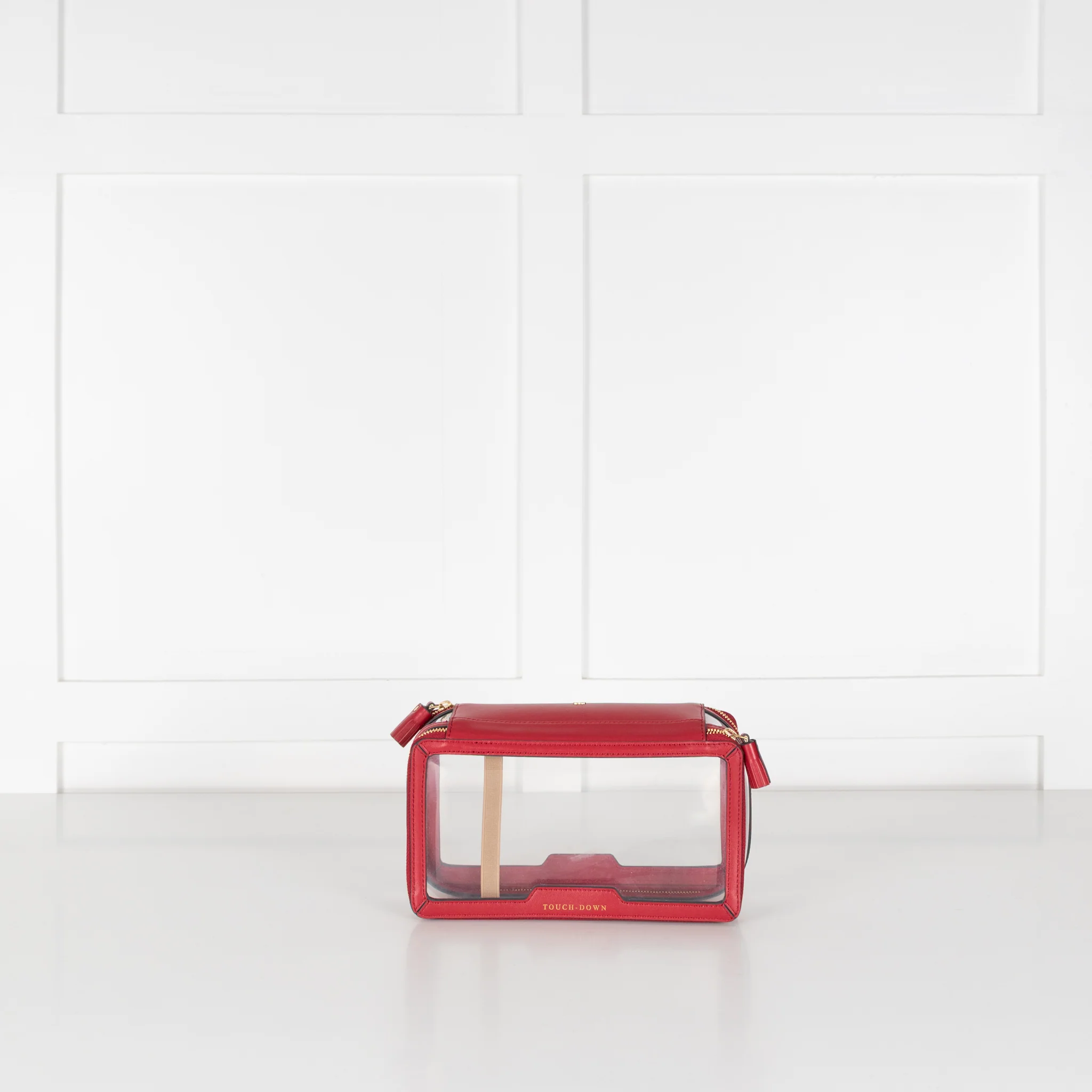 Anya Hindmarch Red Touch Down Makeup Bag - Image 4