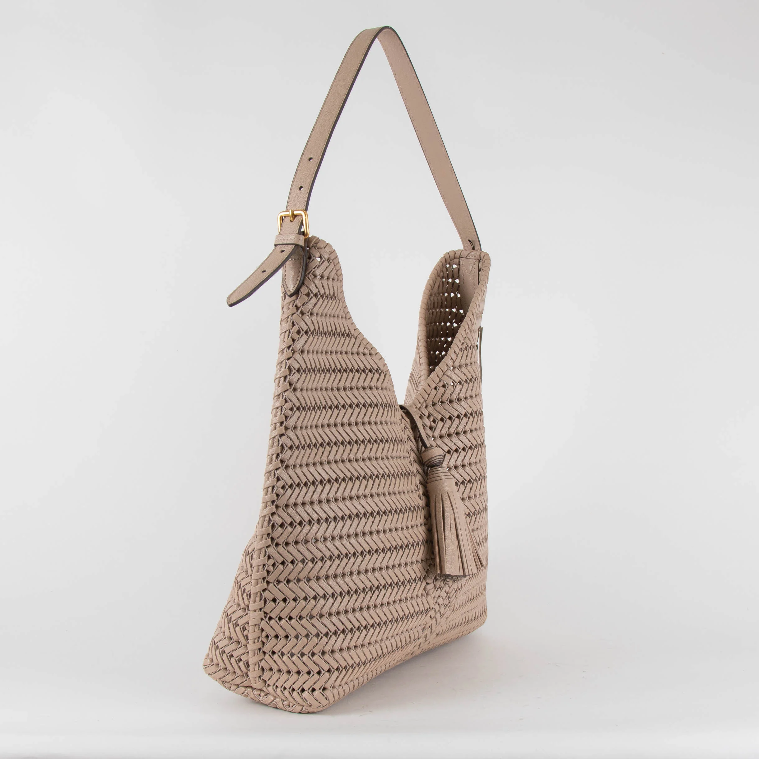 Anya Hindmarch Tassel Hobo Nude Bag - Image 3