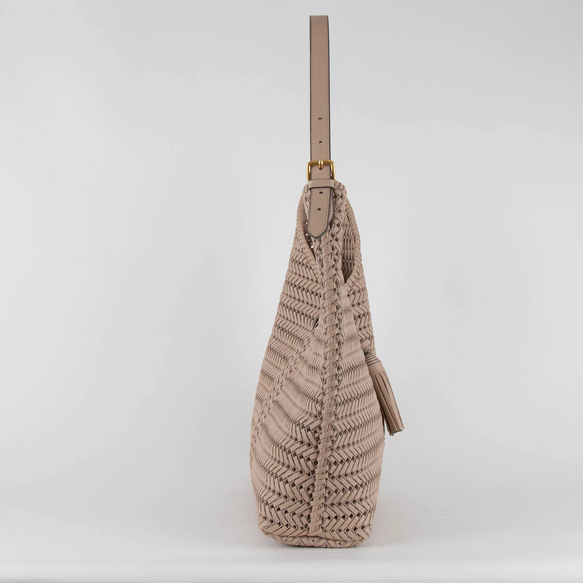 Anya Hindmarch Tassel Hobo Nude Bag - Image 4