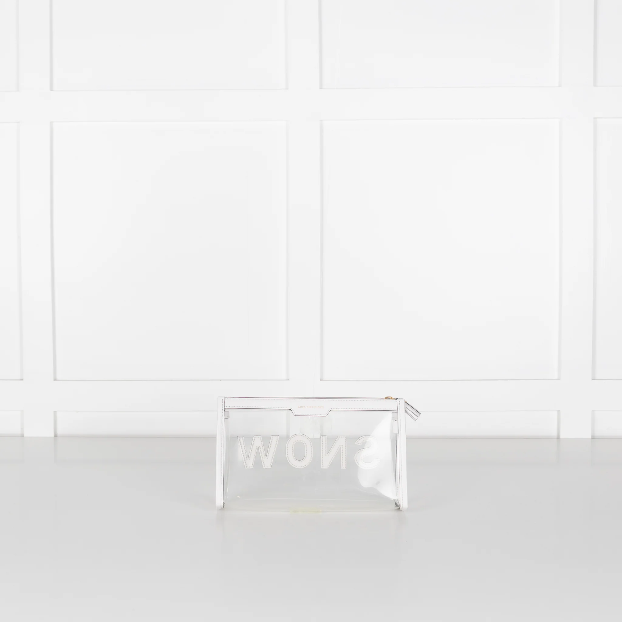 Anya Hindmarch White Snow Wash Bag - Image 5