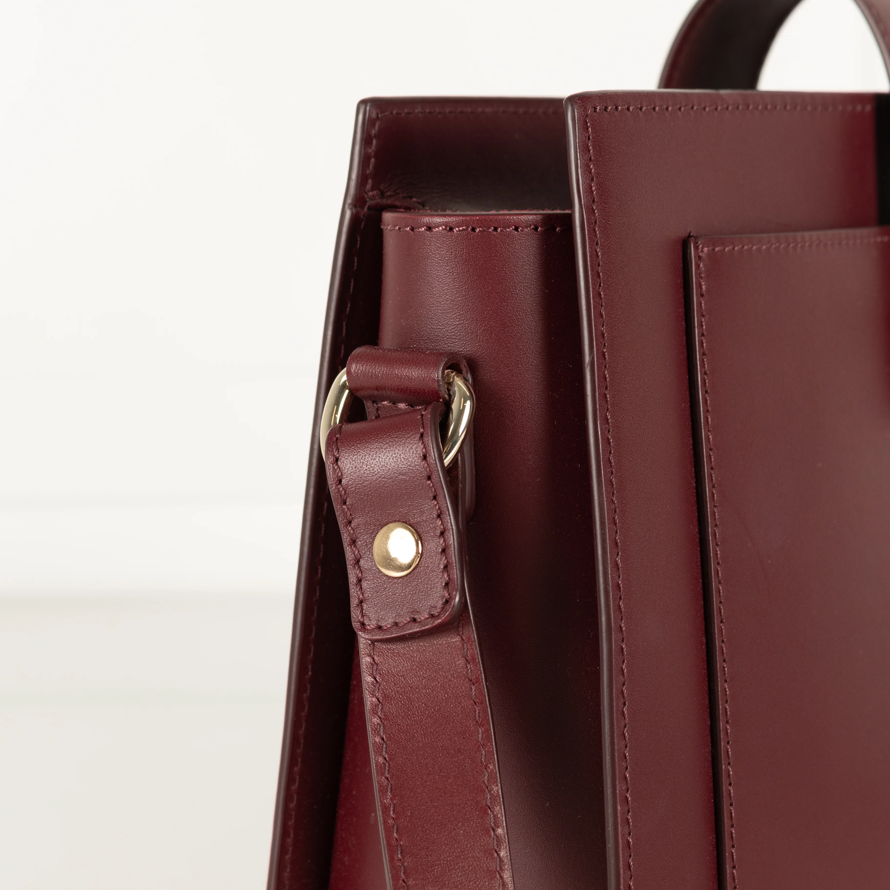 A.P.C Burgundy Albane Leather Shoulder Bag - Image 14