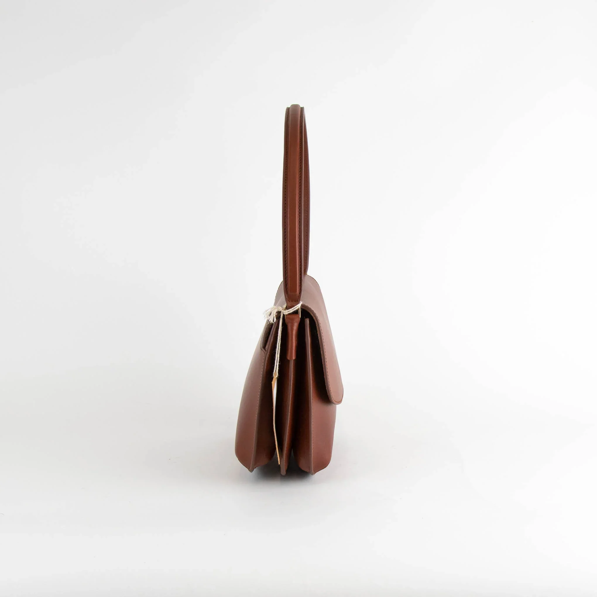 A.P.C. Sarah Leather Flap Shoulder Bag In Brown - Image 3
