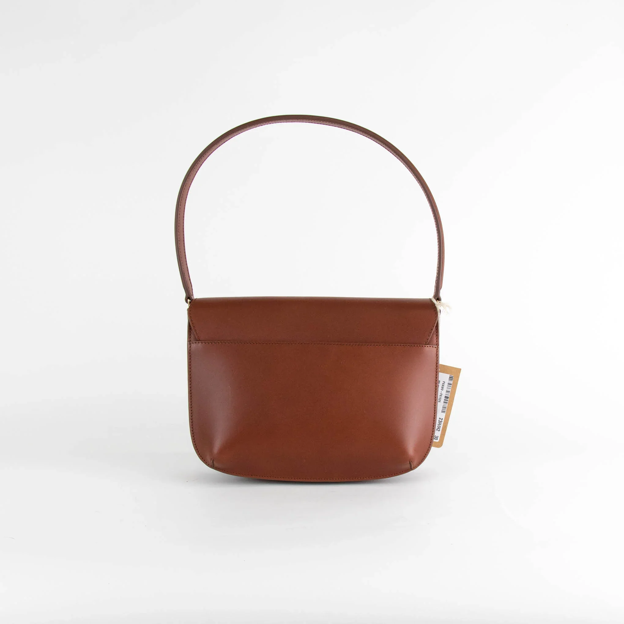 A.P.C. Sarah Leather Flap Shoulder Bag In Brown - Image 4
