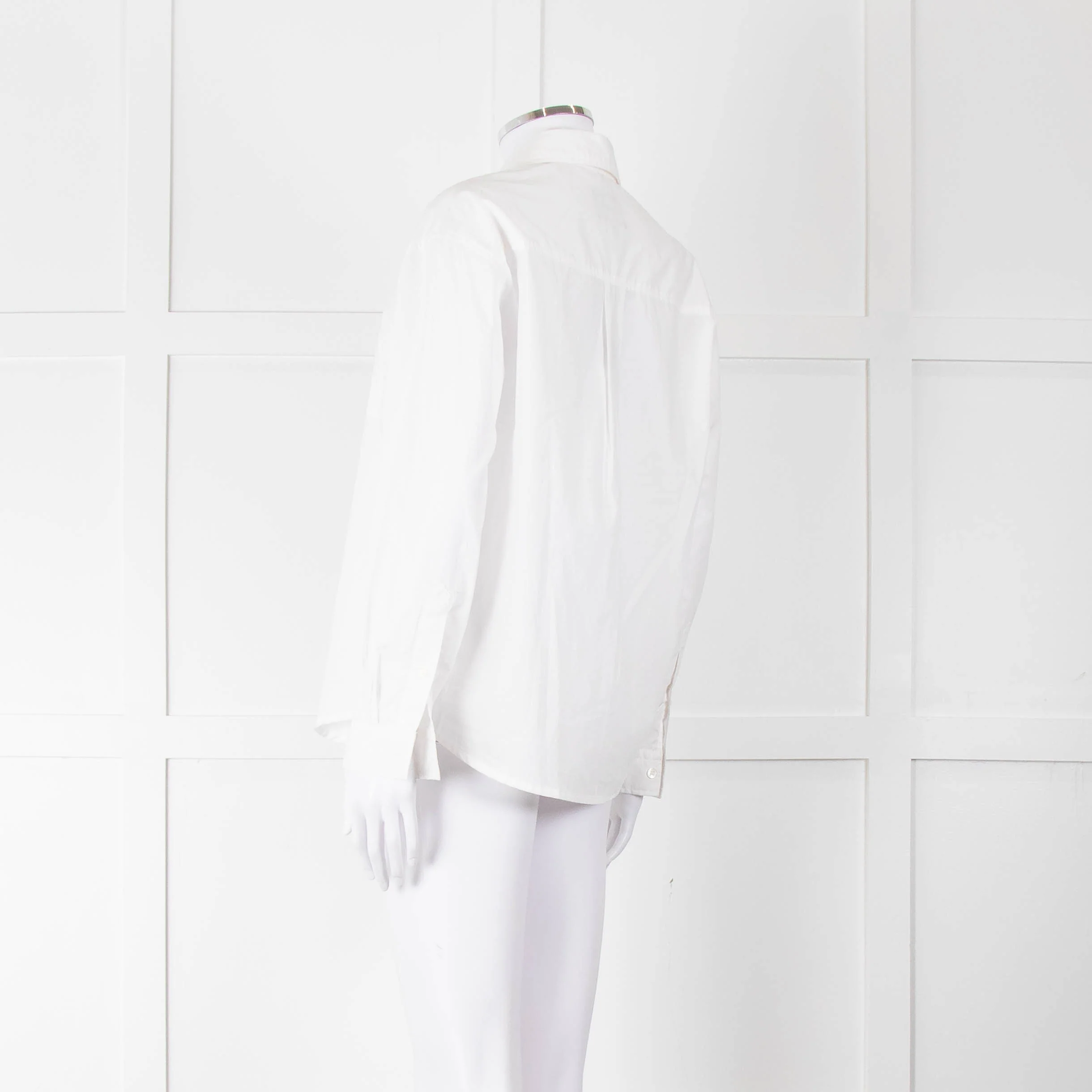 A.P.C White Cotton Front Pocket Shirt - Image 6