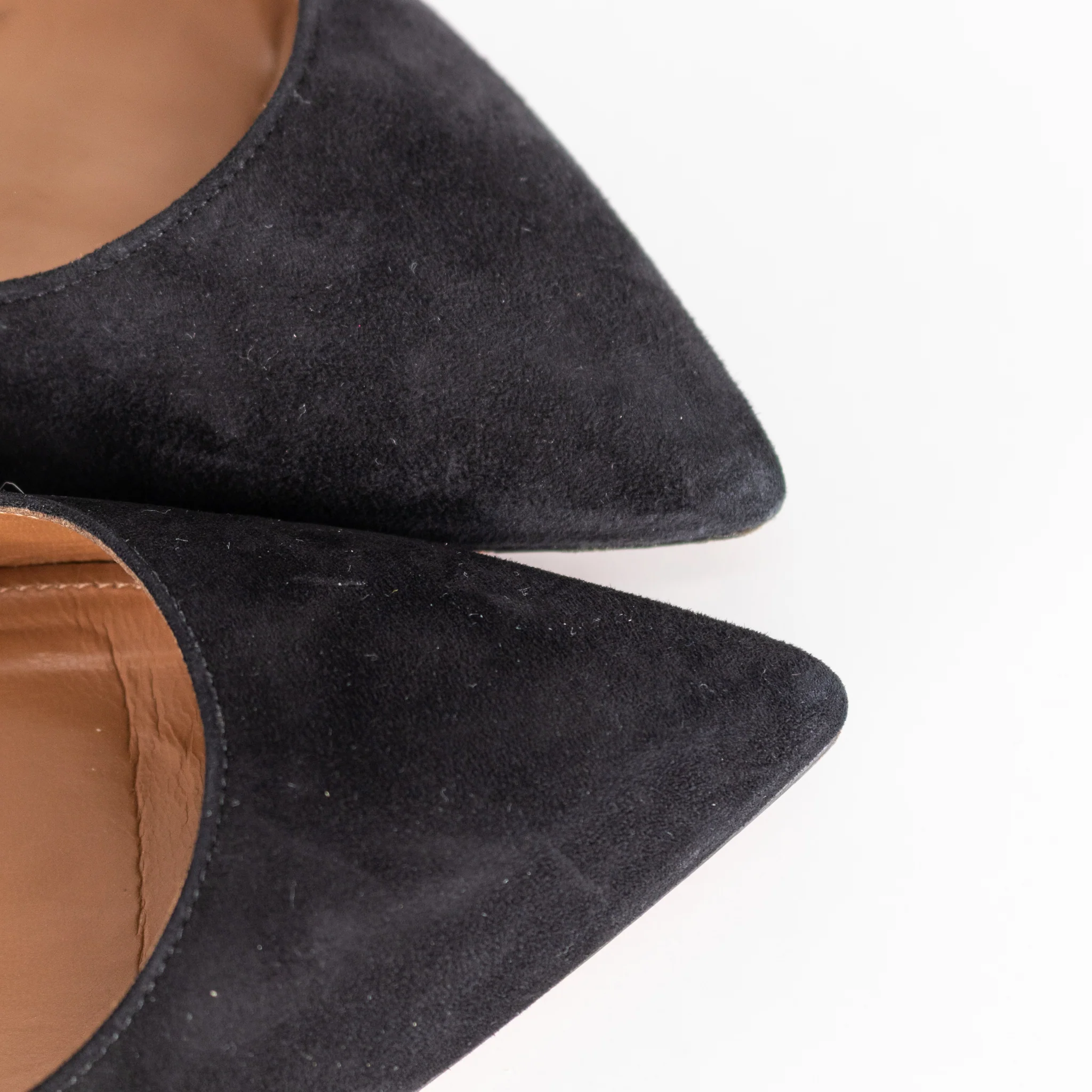 Aquazzura Black Suede Tassle Pumps - Image 12