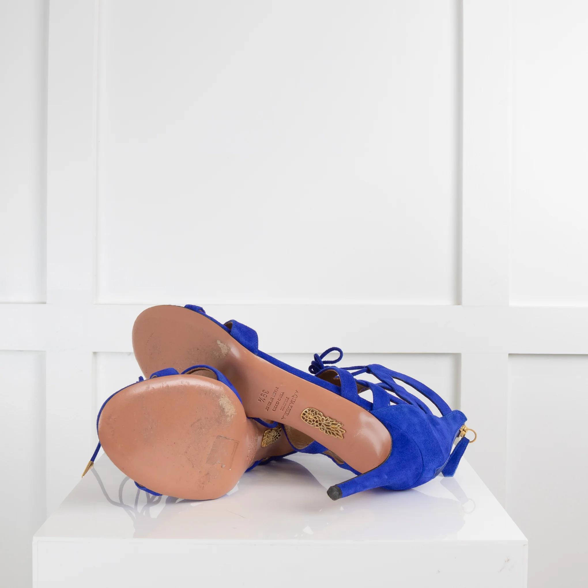 Aquazzura Blue Strappy Heels - Image 5