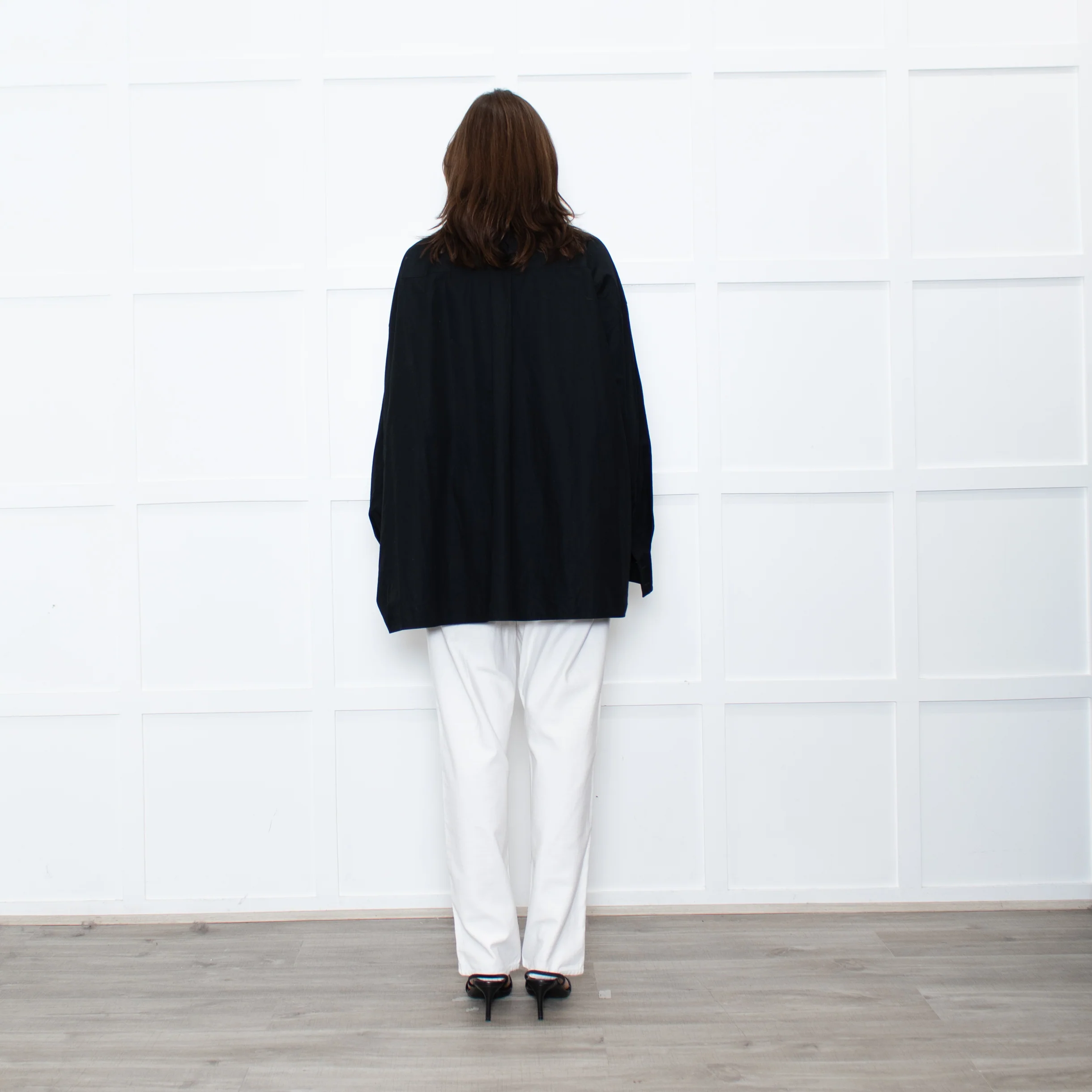Armarium Black Cotton Oversized Shirt - Image 5