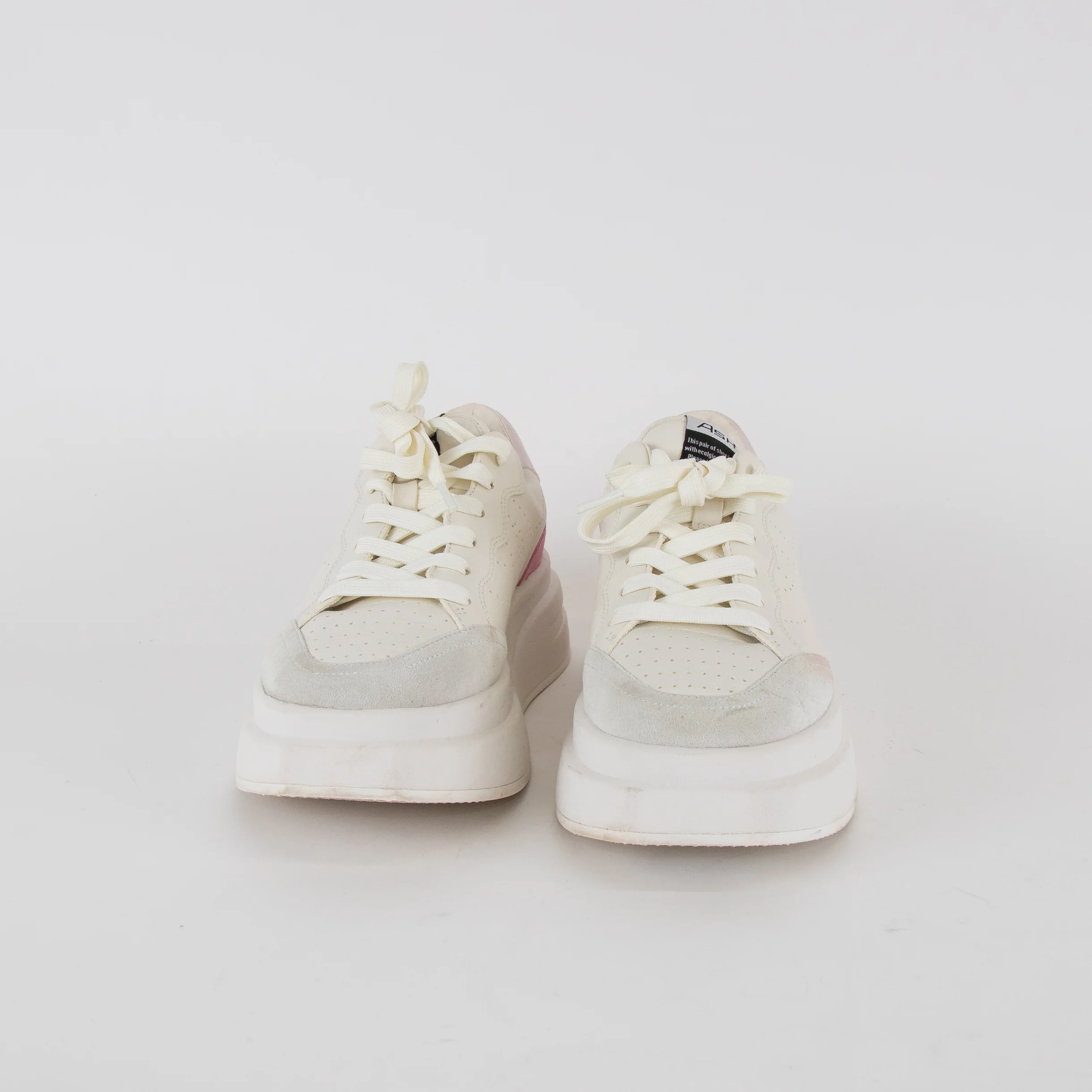 Ash White With Pink Heel Impuls Trainers - Image 2