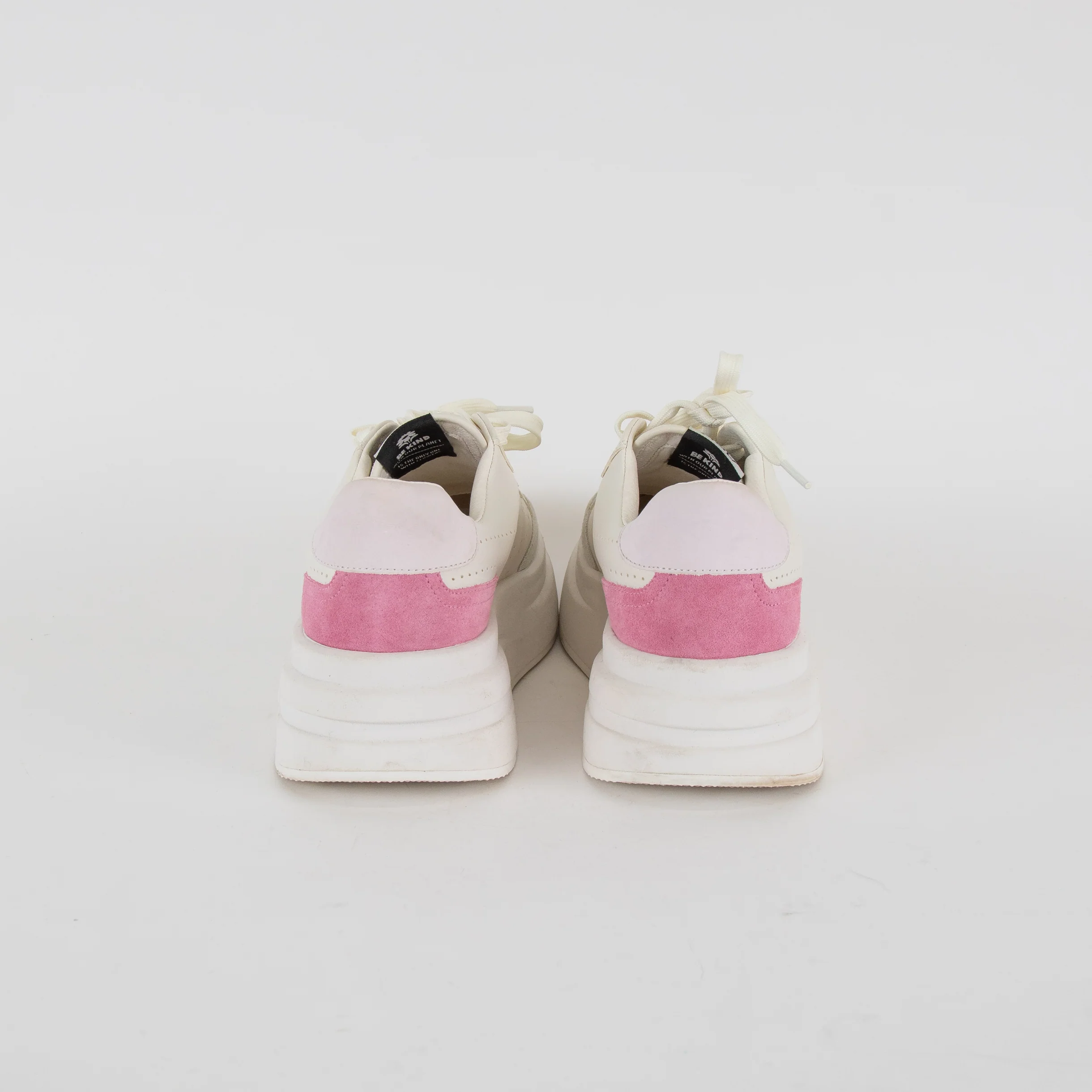 Ash White With Pink Heel Impuls Trainers - Image 4