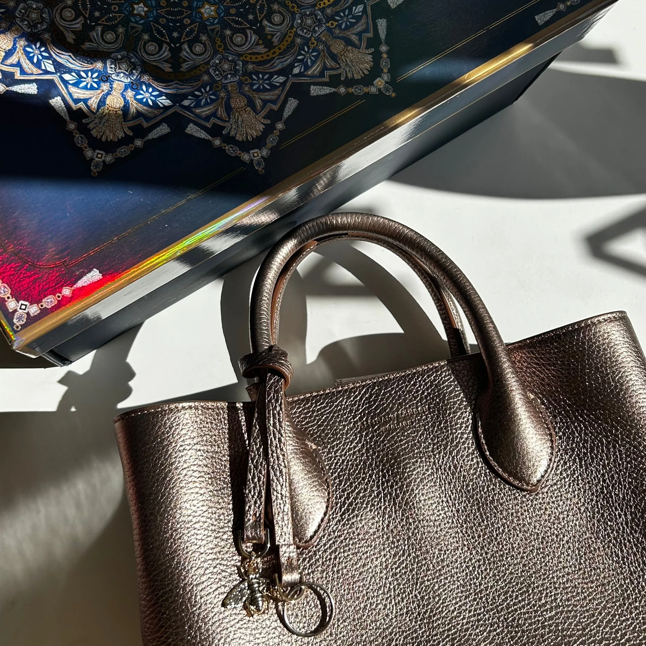 Aspinal of London Bronze Midi London Tote Bag - Image 2