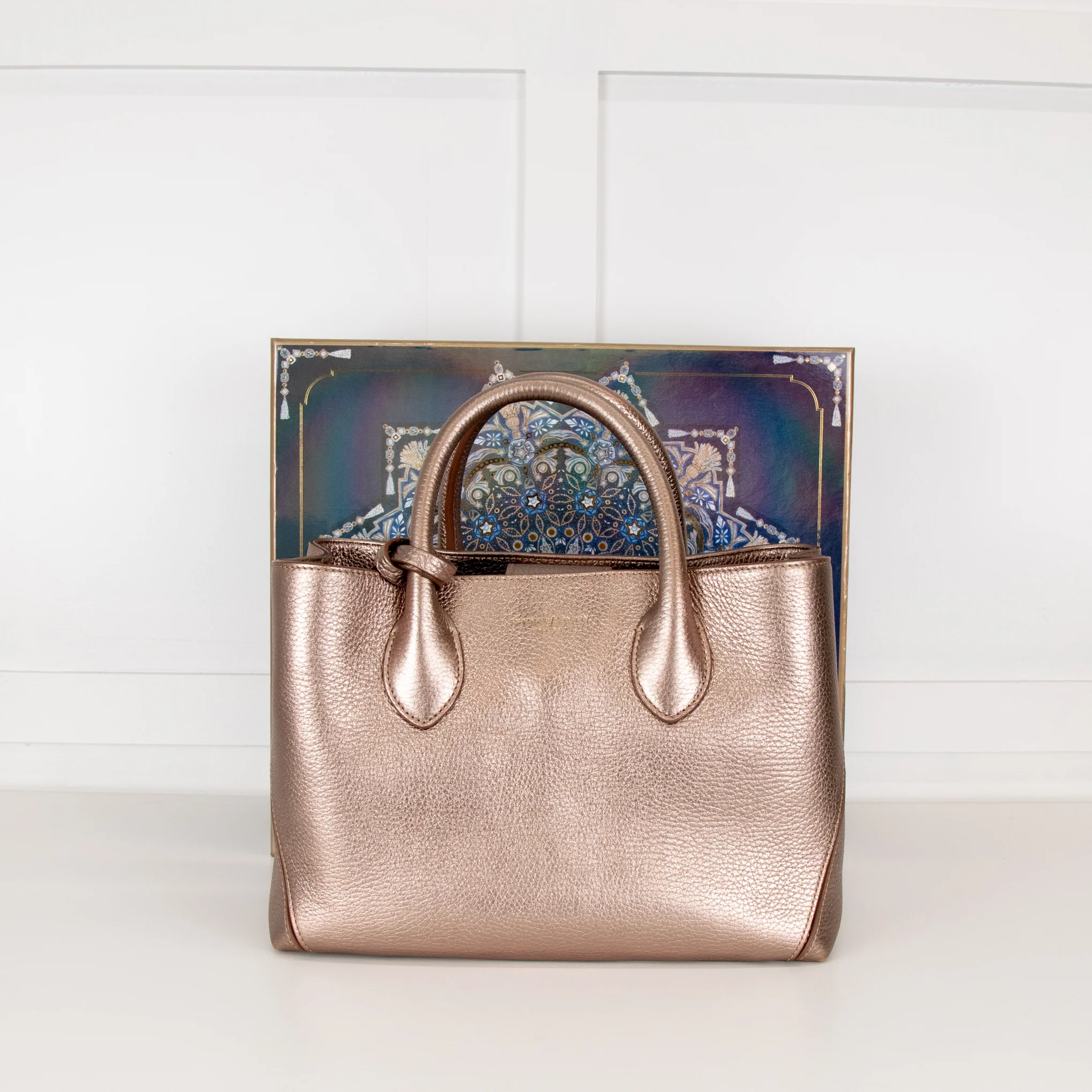 Aspinal of London Bronze Midi London Tote Bag - Image 3