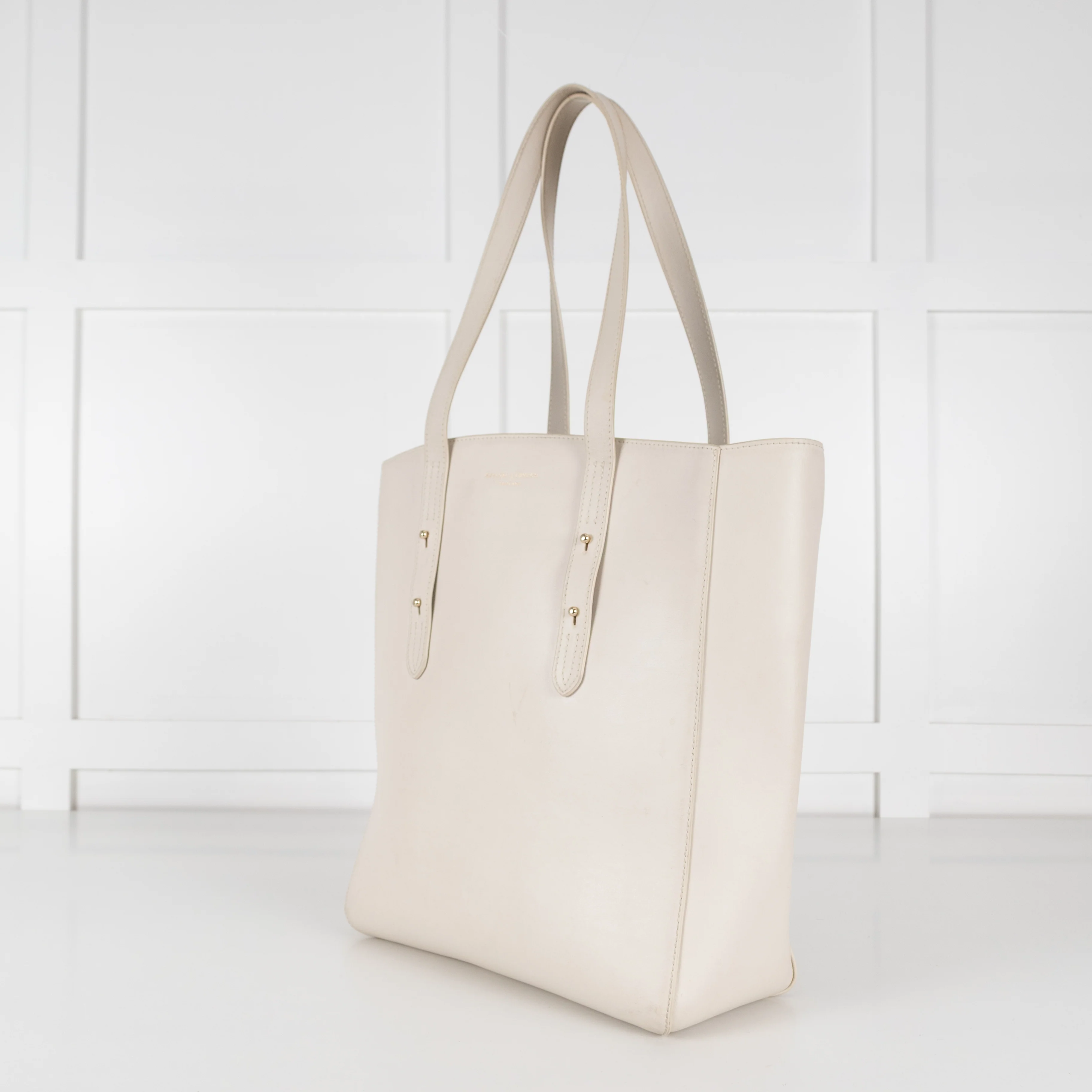 Aspinal of London Cream Top Handle Tote - Image 10