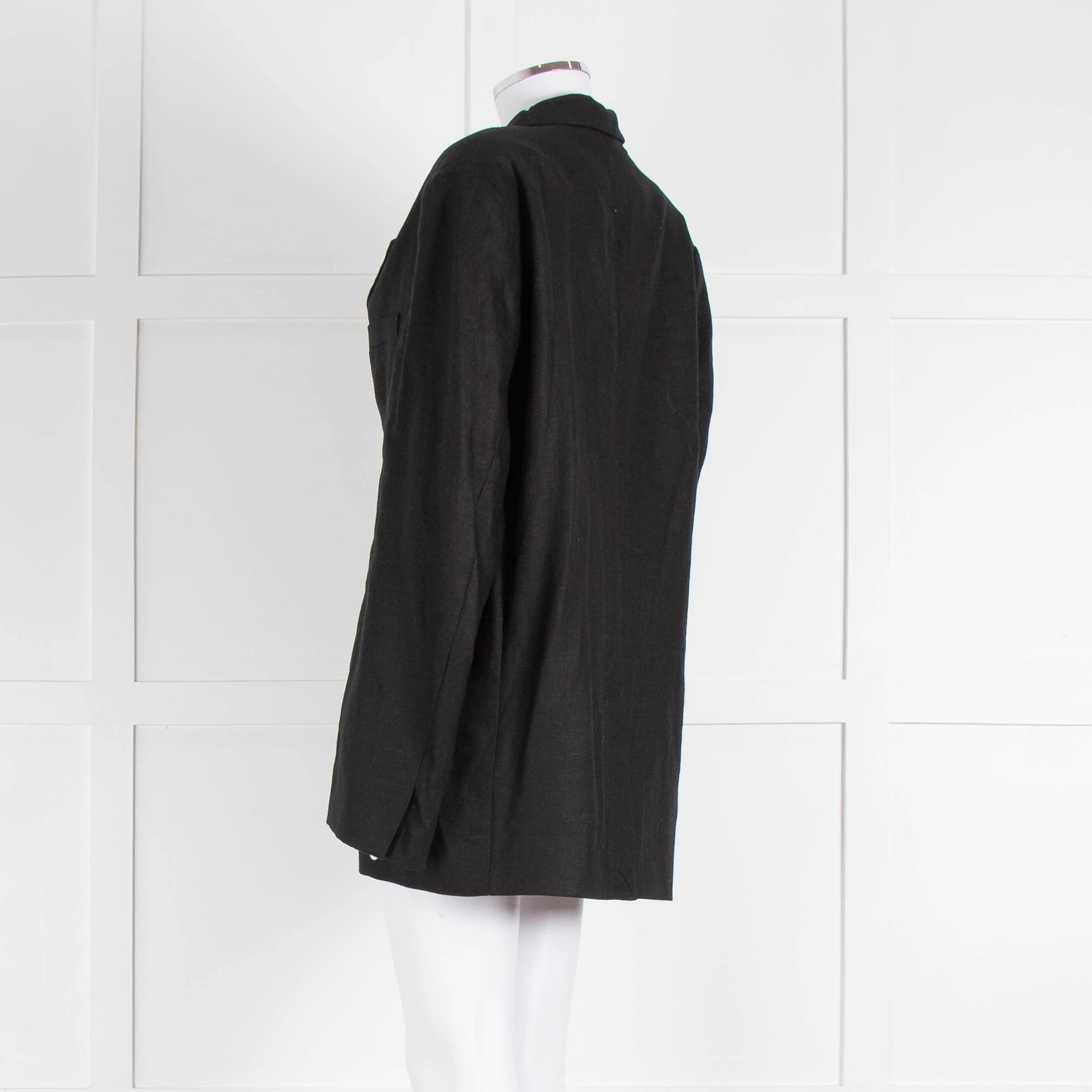 Assembly Label Black Linen Jacket - Image 6
