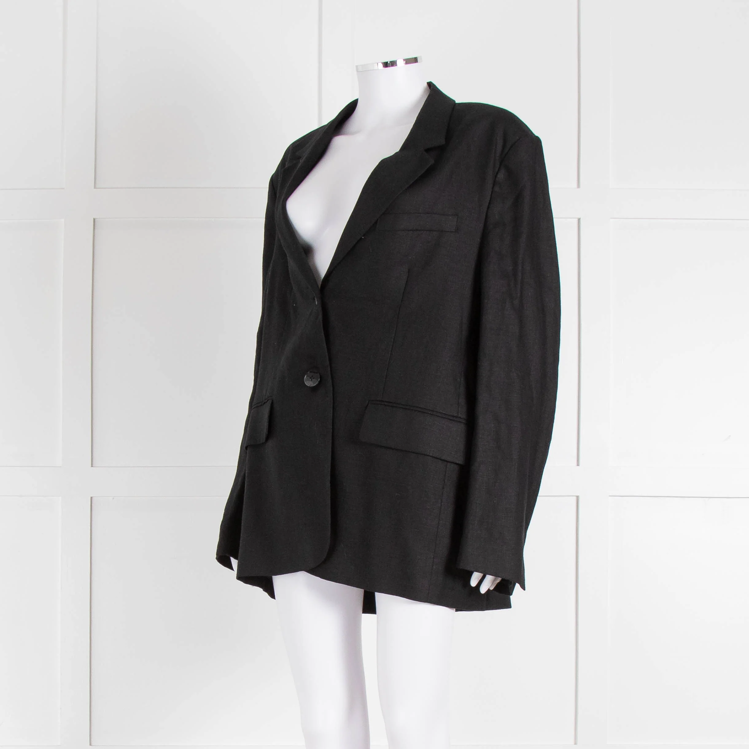 Assembly Label Black Linen Jacket - Image 8