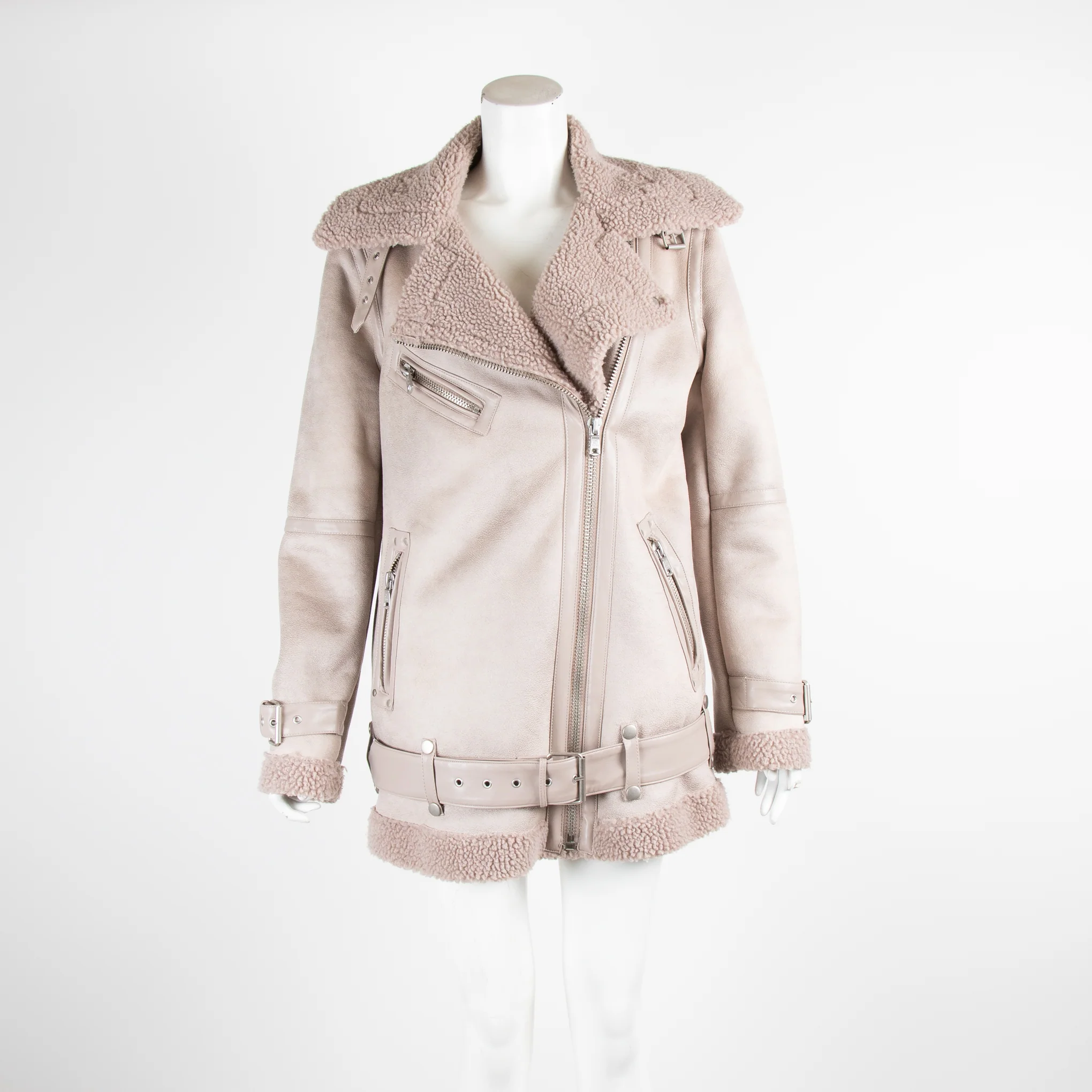 Avec Les Filles Blush Biker Jacket