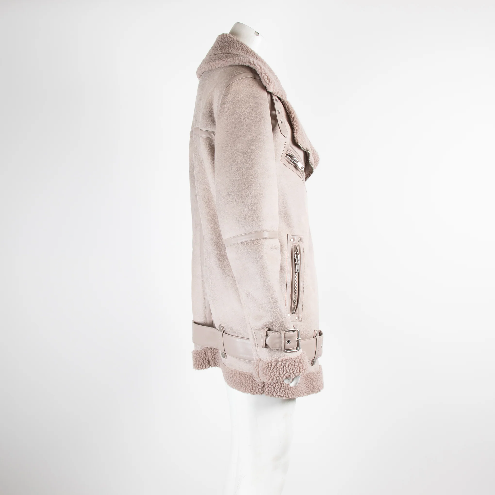 Avec Les Filles Blush Biker Jacket - Image 2