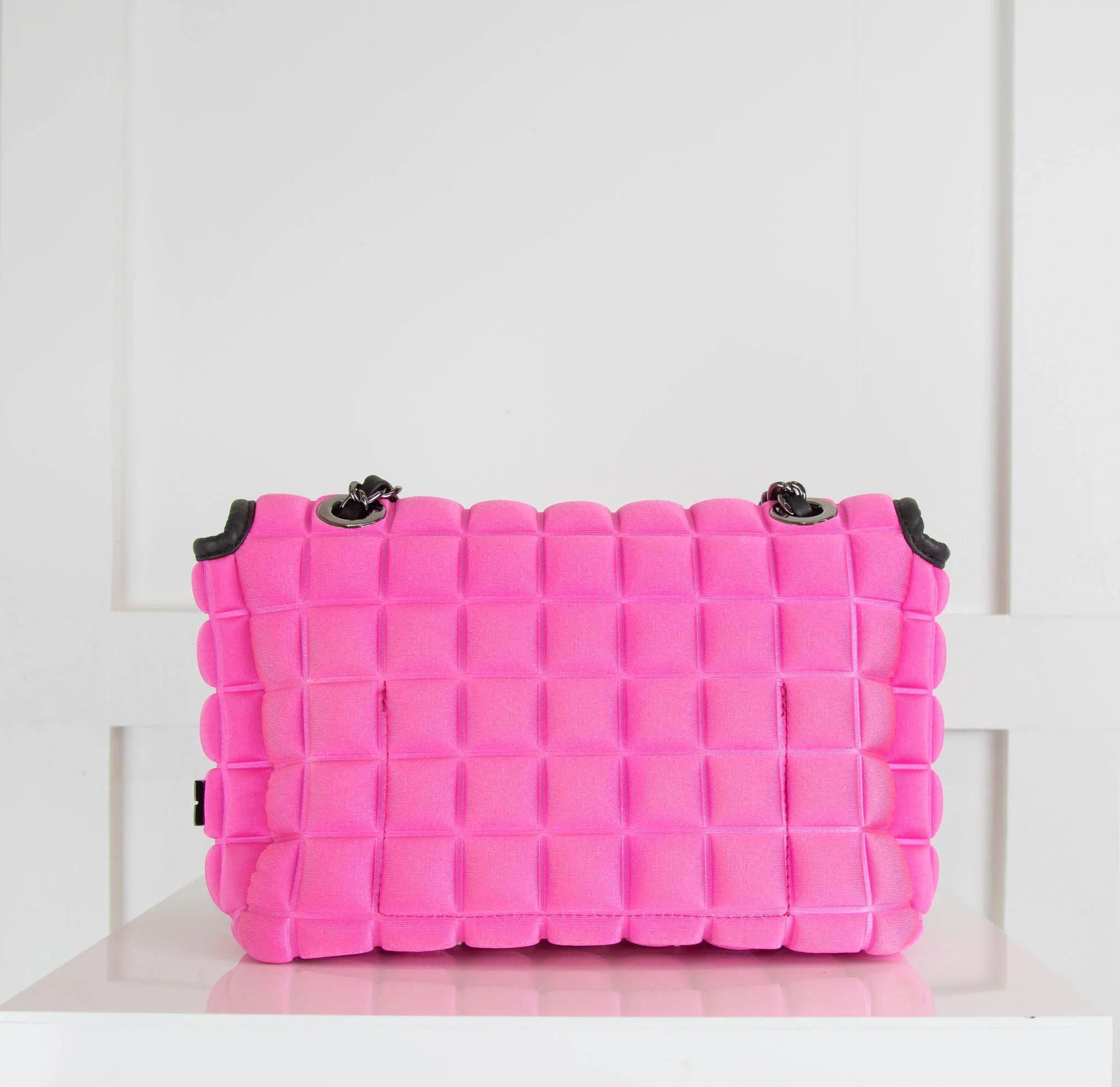 B Prime Pink Scuba Cubed Cross Body Bag - Image 4