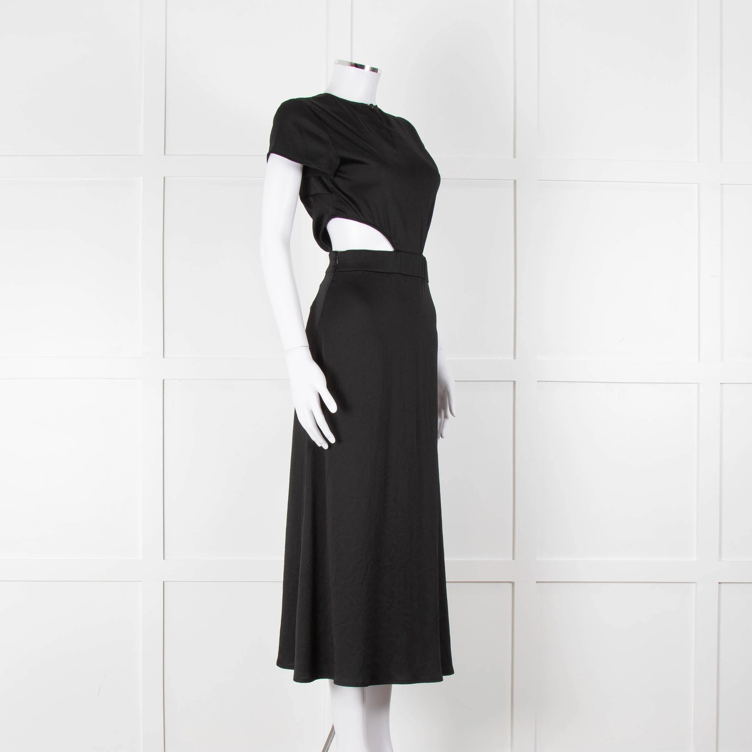 Ba & Sh Black Cut Out Short Sleeve Dress - Image 2