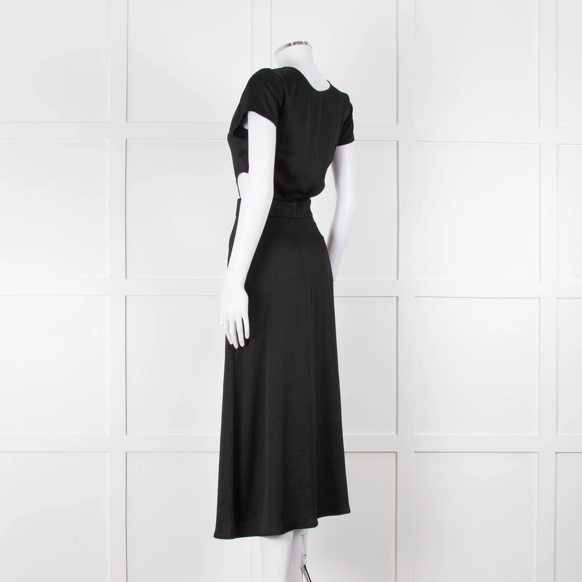 Ba & Sh Black Cut Out Short Sleeve Dress - Image 6