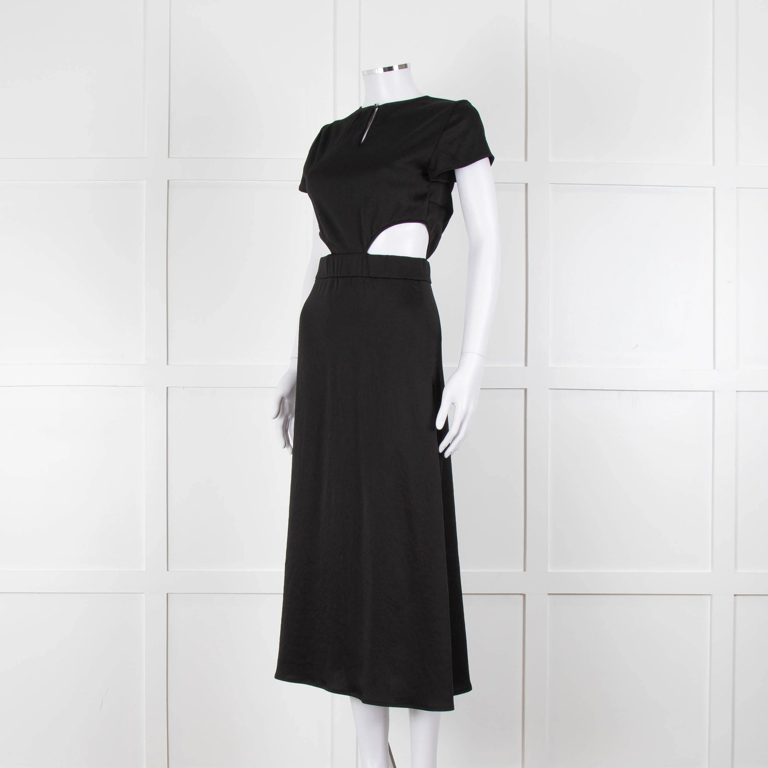 Ba & Sh Black Cut Out Short Sleeve Dress - Image 8