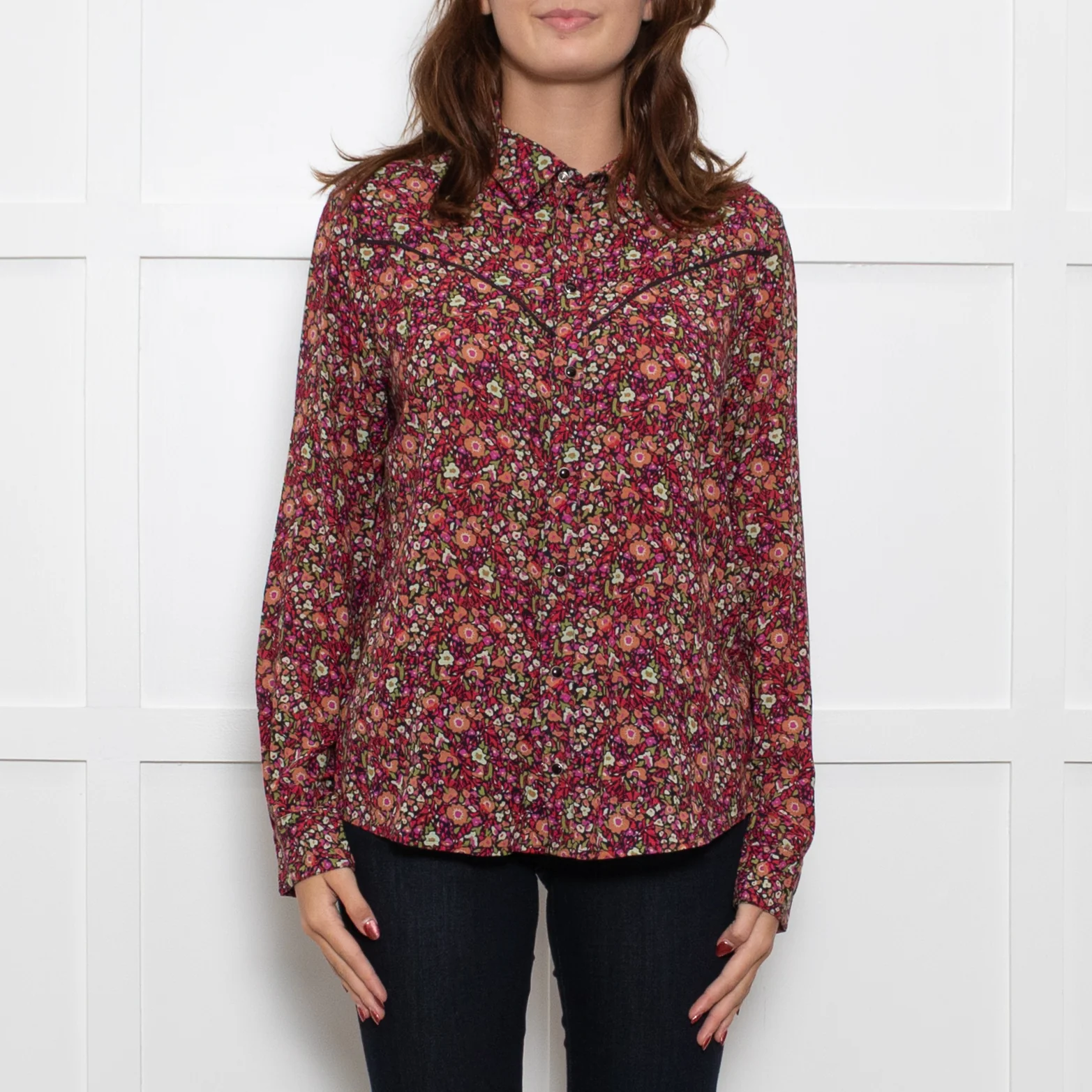 Ba & Sh Multicolour Floral Western Style Shirt - Image 2