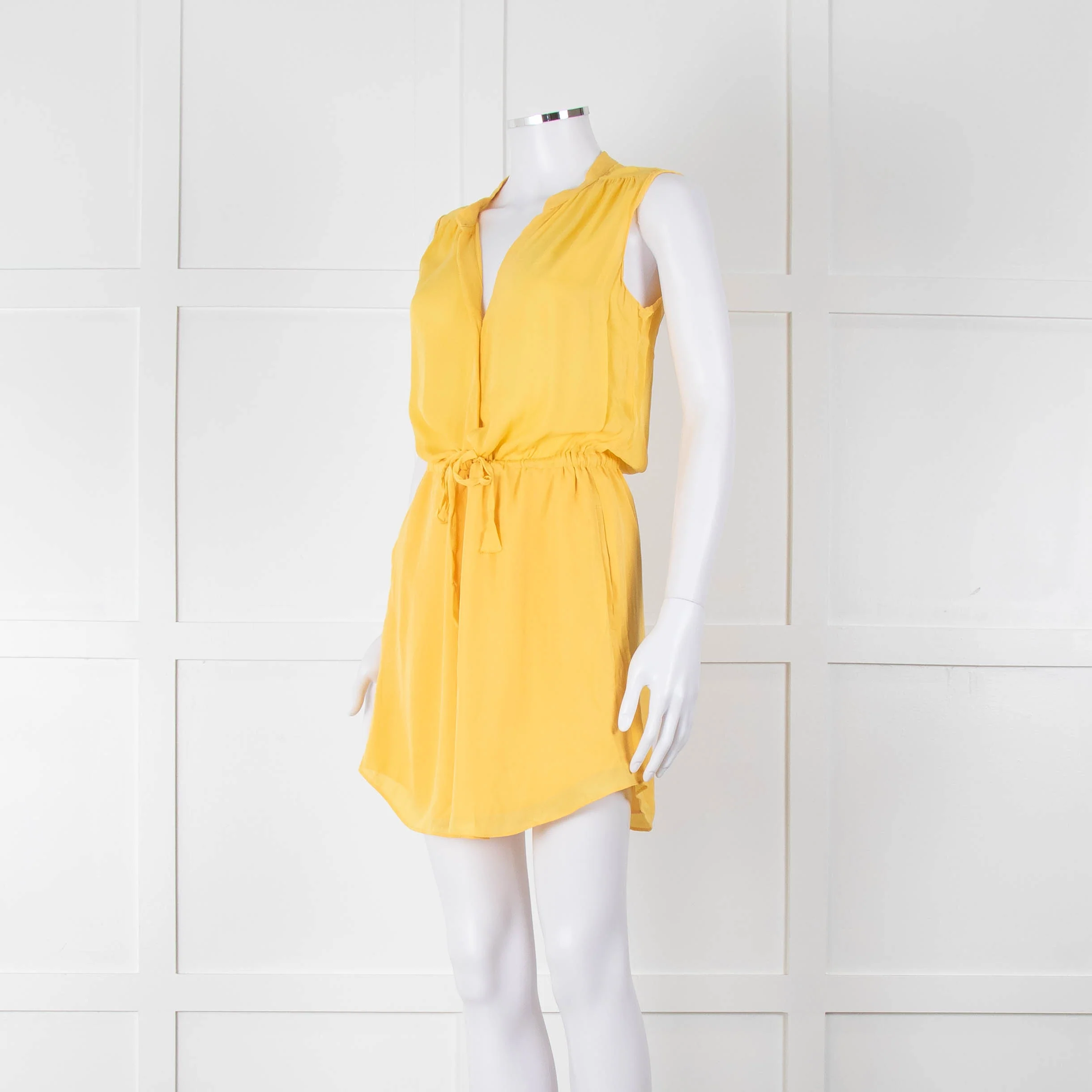 Babaton Yellow Sleeveless Mini Sundress - Image 8