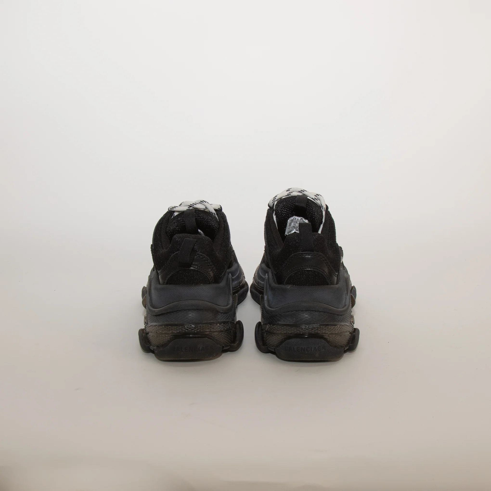 Balenciaga All Black Triple S Trainers - Image 5