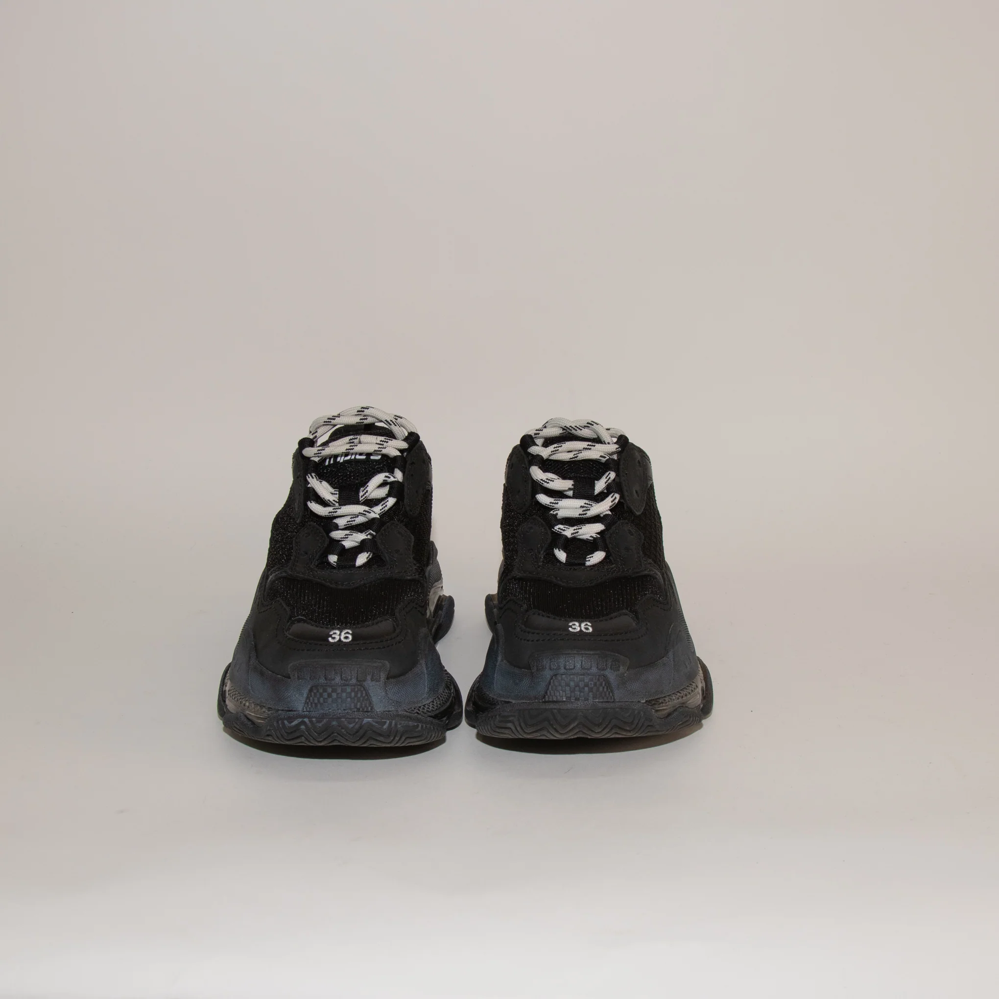 Balenciaga All Black Triple S Trainers - Image 7