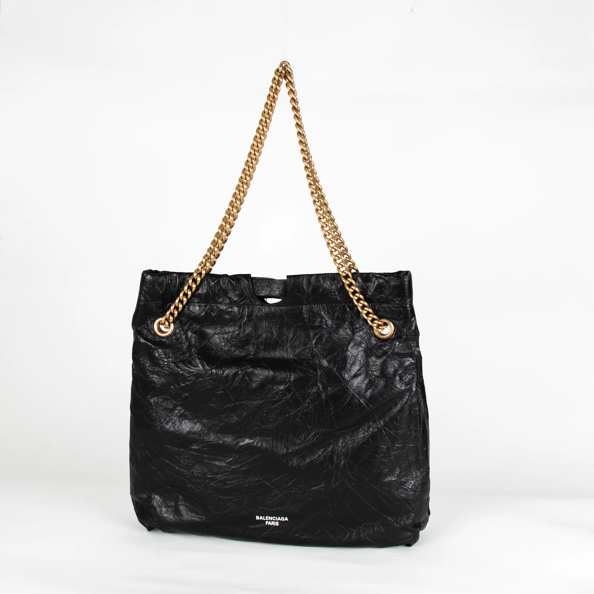 Balenciaga Black Crush Medium Tote Bag - Image 5