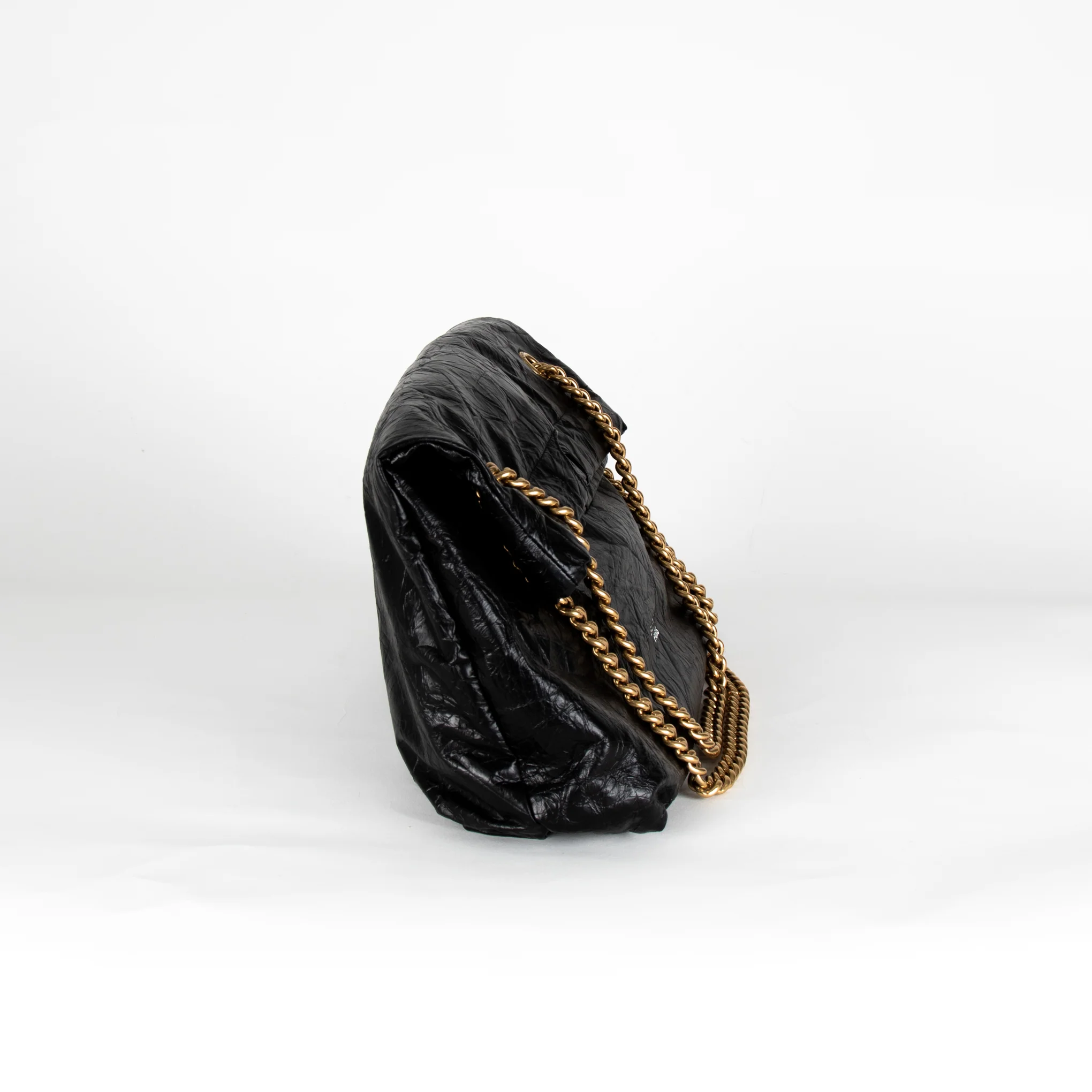 Balenciaga Black Crush Medium Tote Bag - Image 8