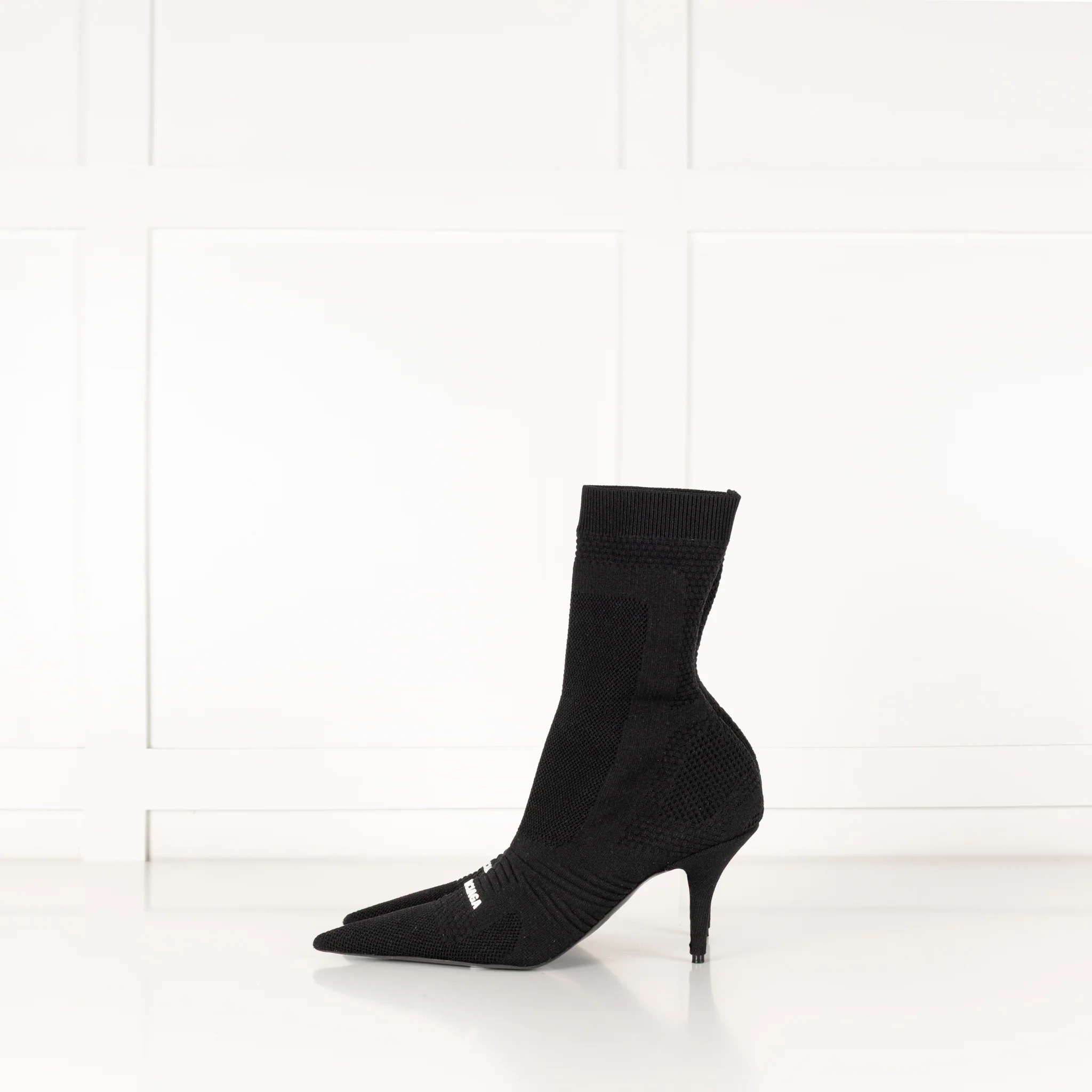 Balenciaga Black Logo Sock Boot - Image 3