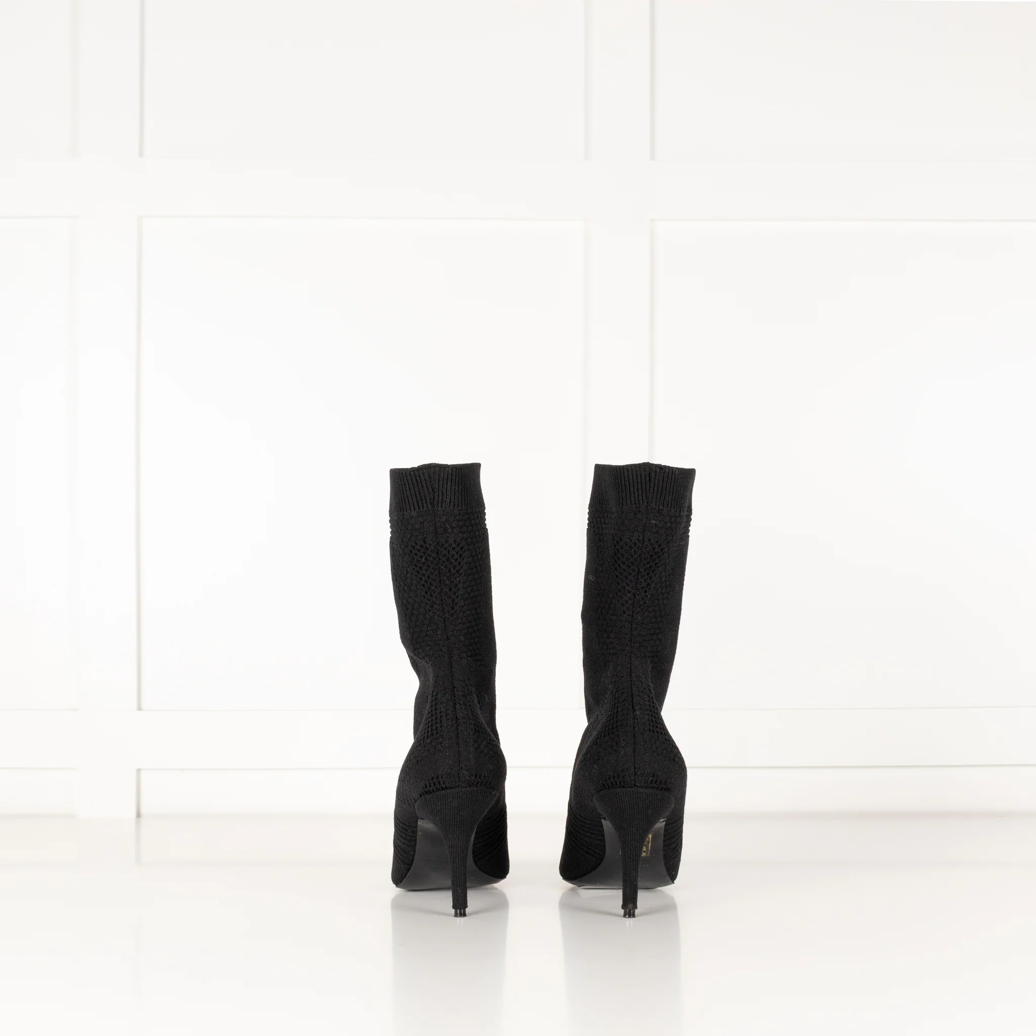 Balenciaga Black Logo Sock Boot - Image 4