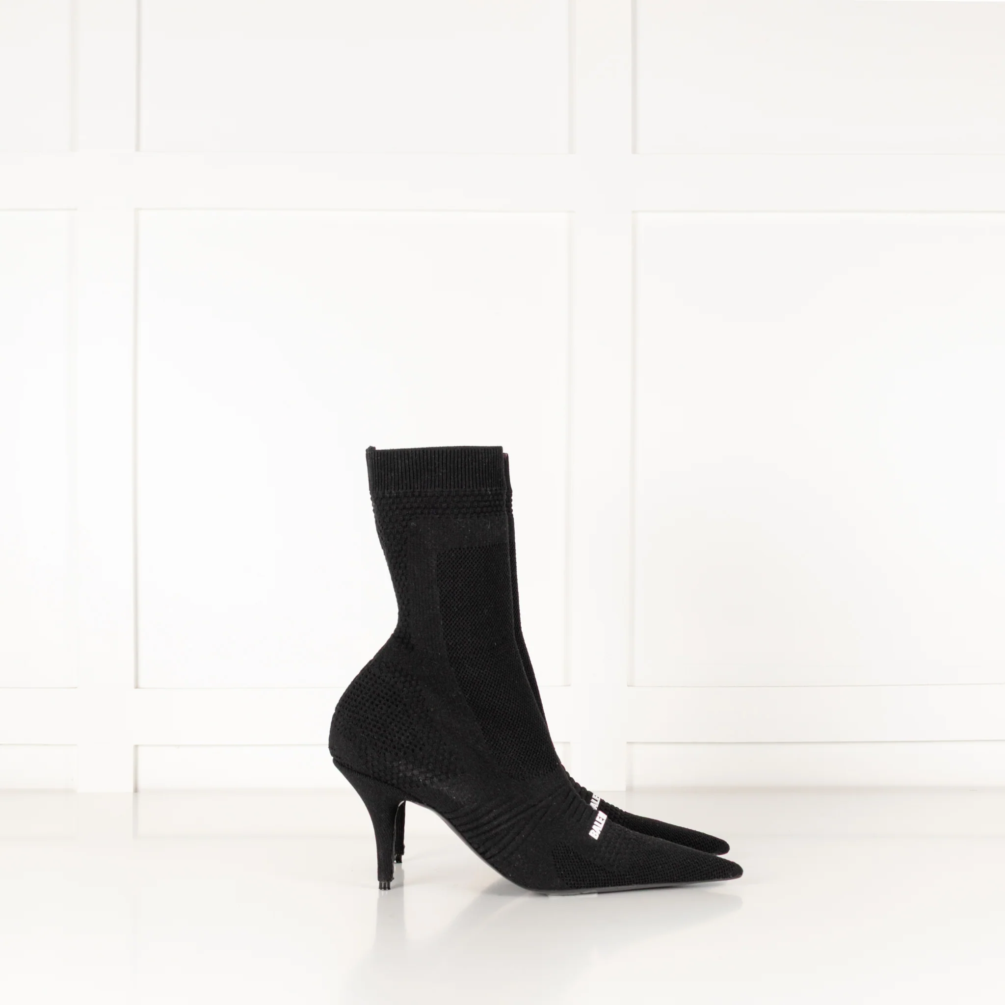 Balenciaga Black Logo Sock Boot - Image 5