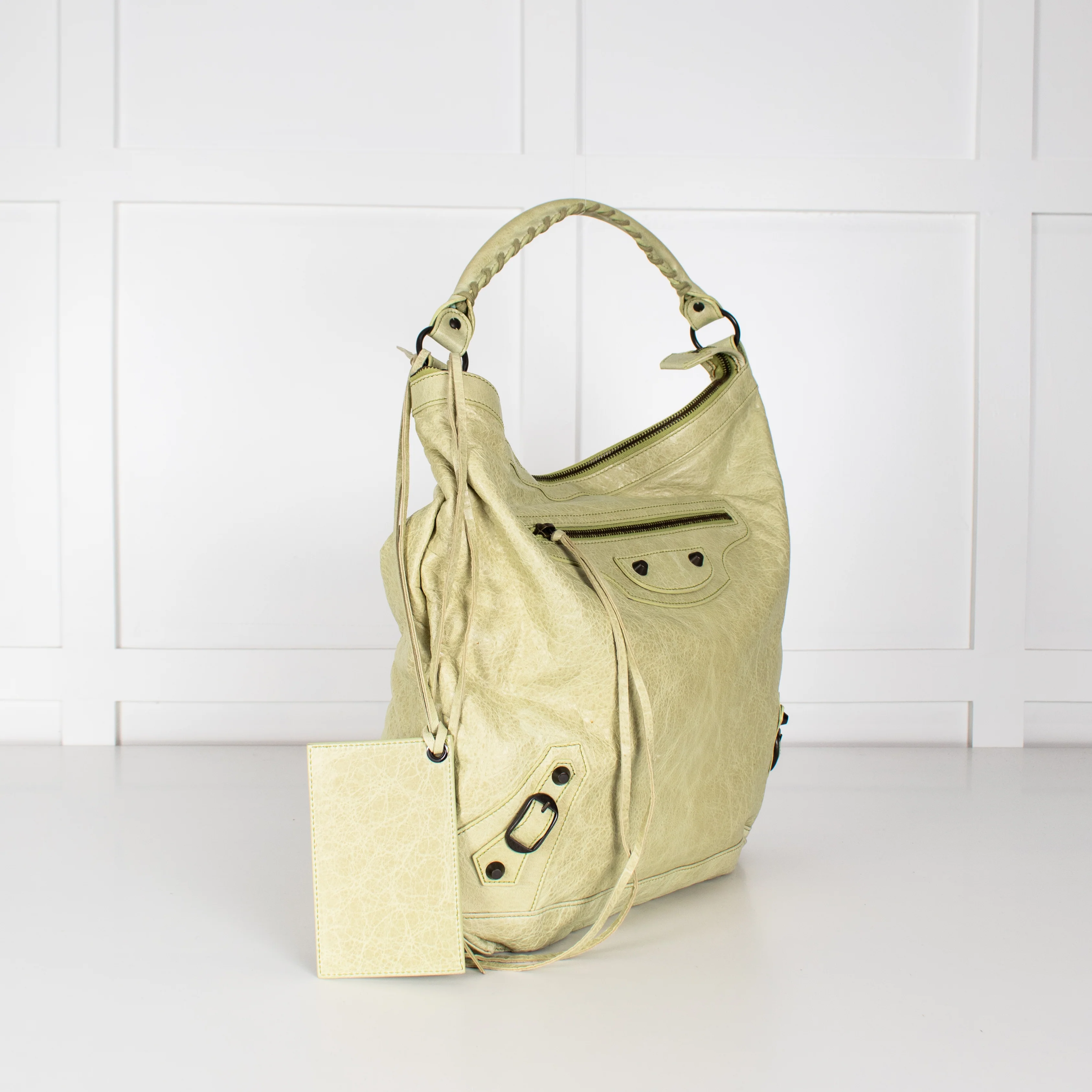 Balenciaga Motocross Light Green Bag - Image 5