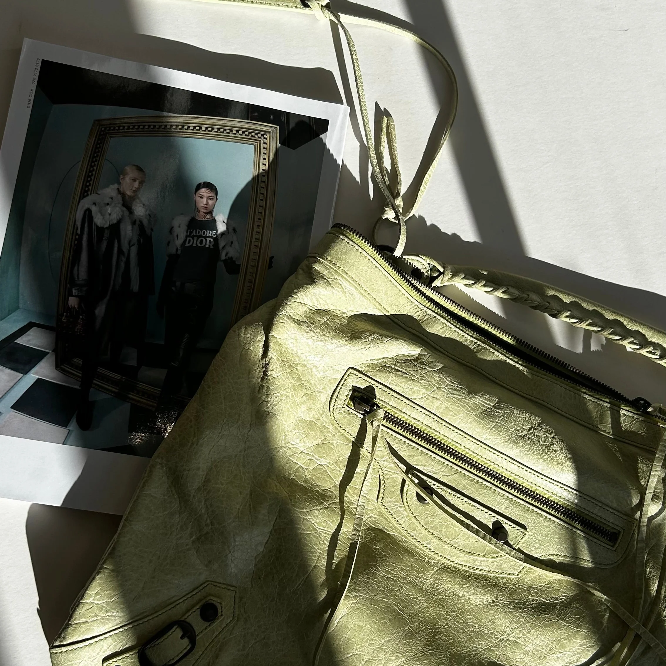 Balenciaga Motocross Light Green Bag - Image 8