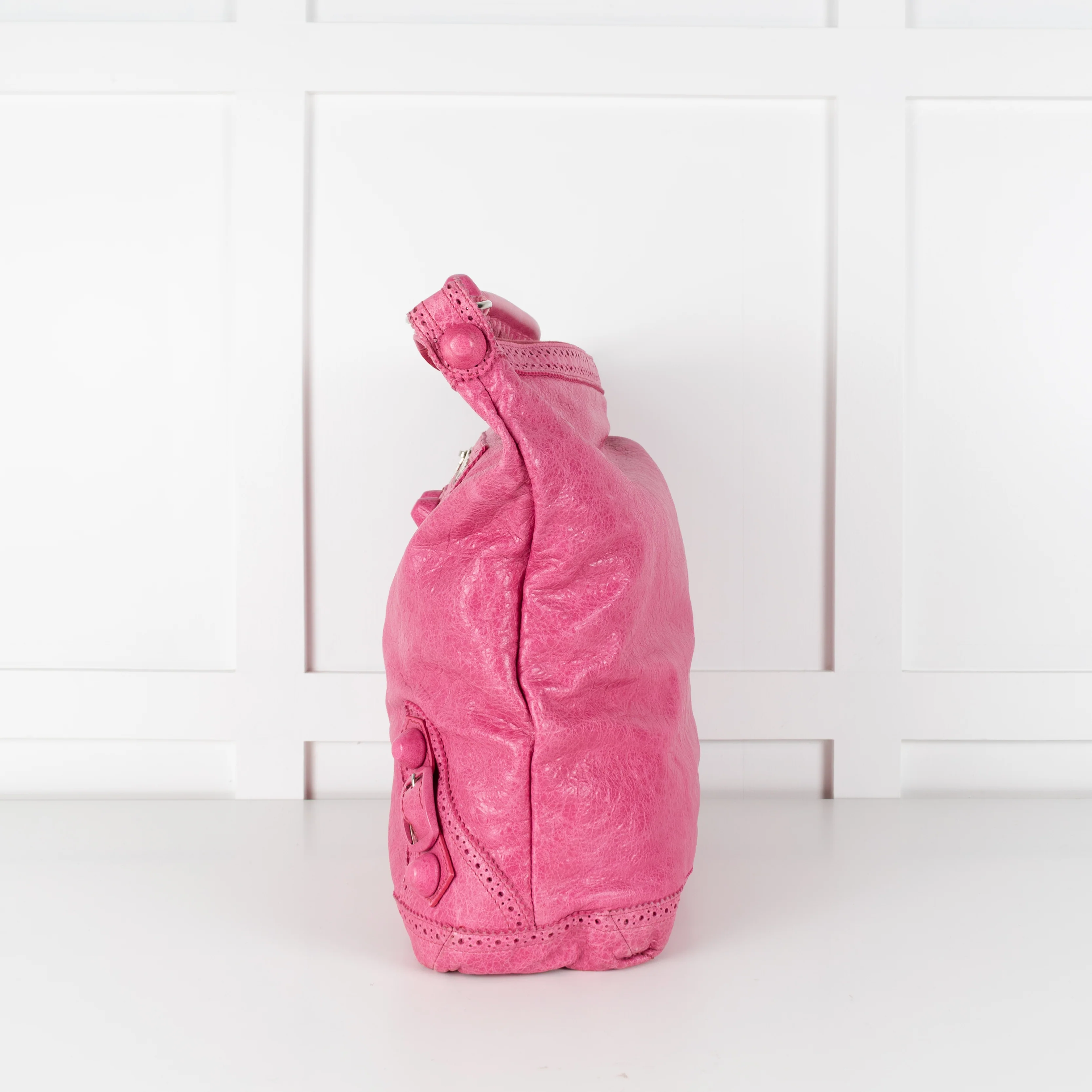 Balenciaga Pink Motocross Classic Shoulder Bag - Image 4