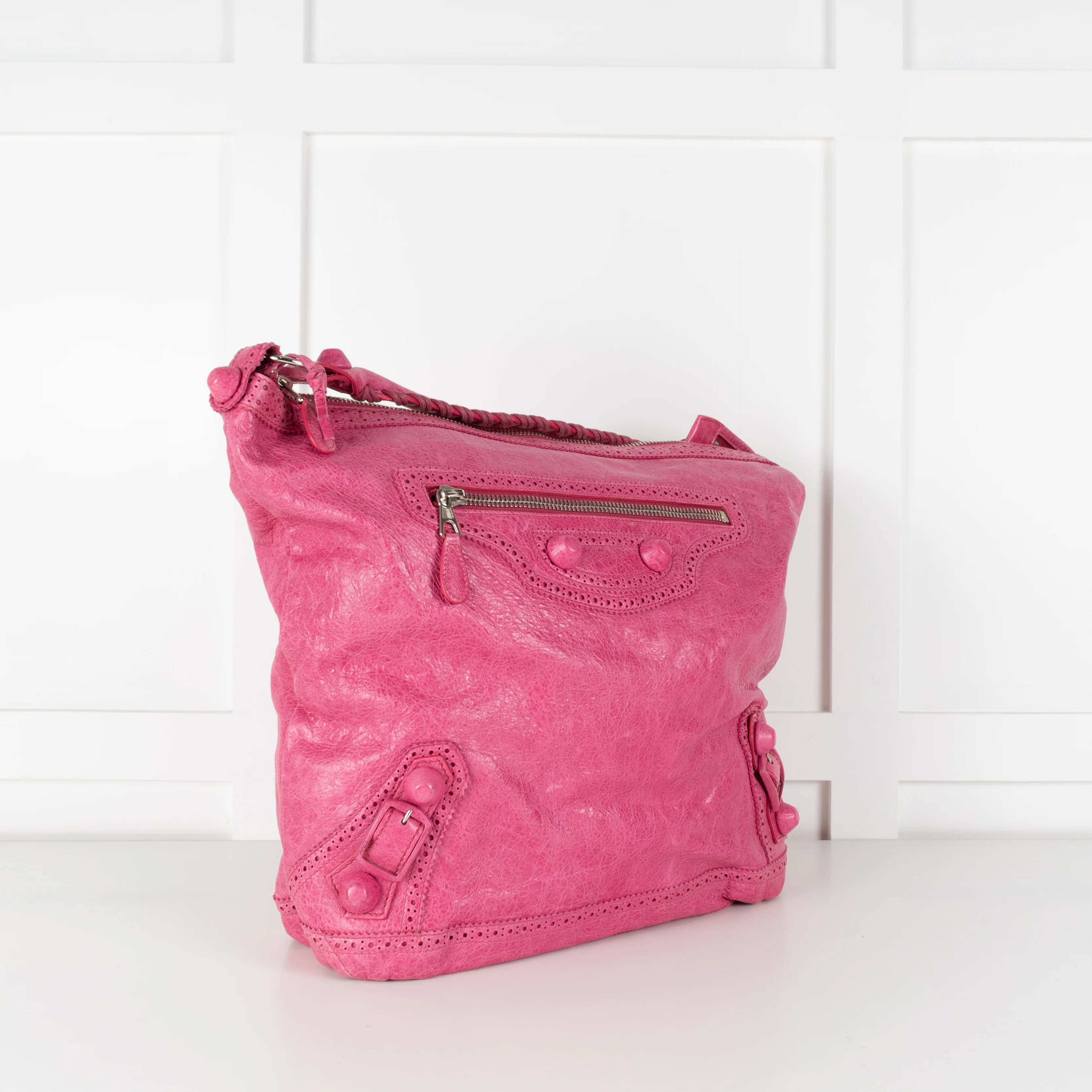 Balenciaga Pink Motocross Classic Shoulder Bag - Image 7