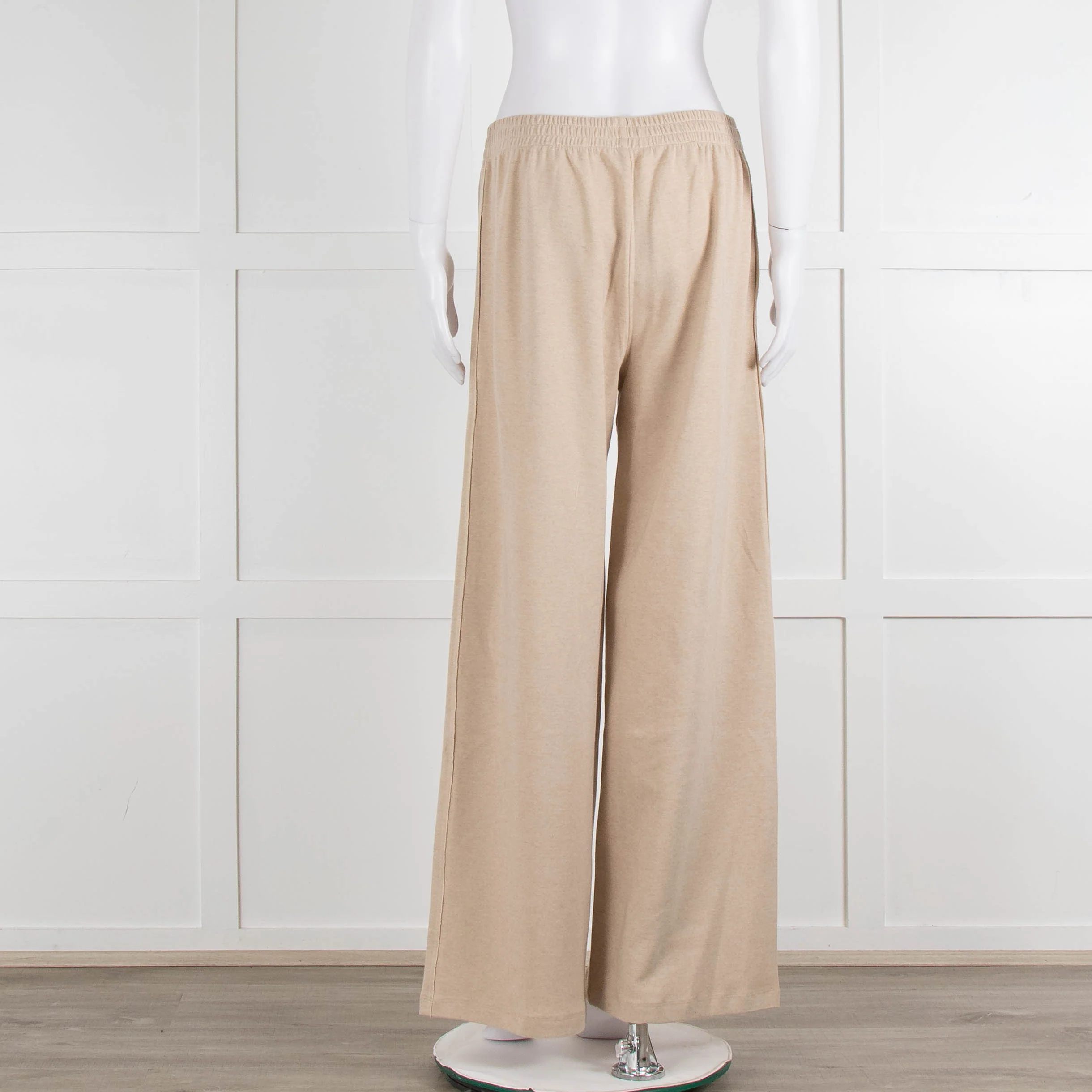 Bamford Beige Cashmere Mix Wide Leg Track Pants - Image 5
